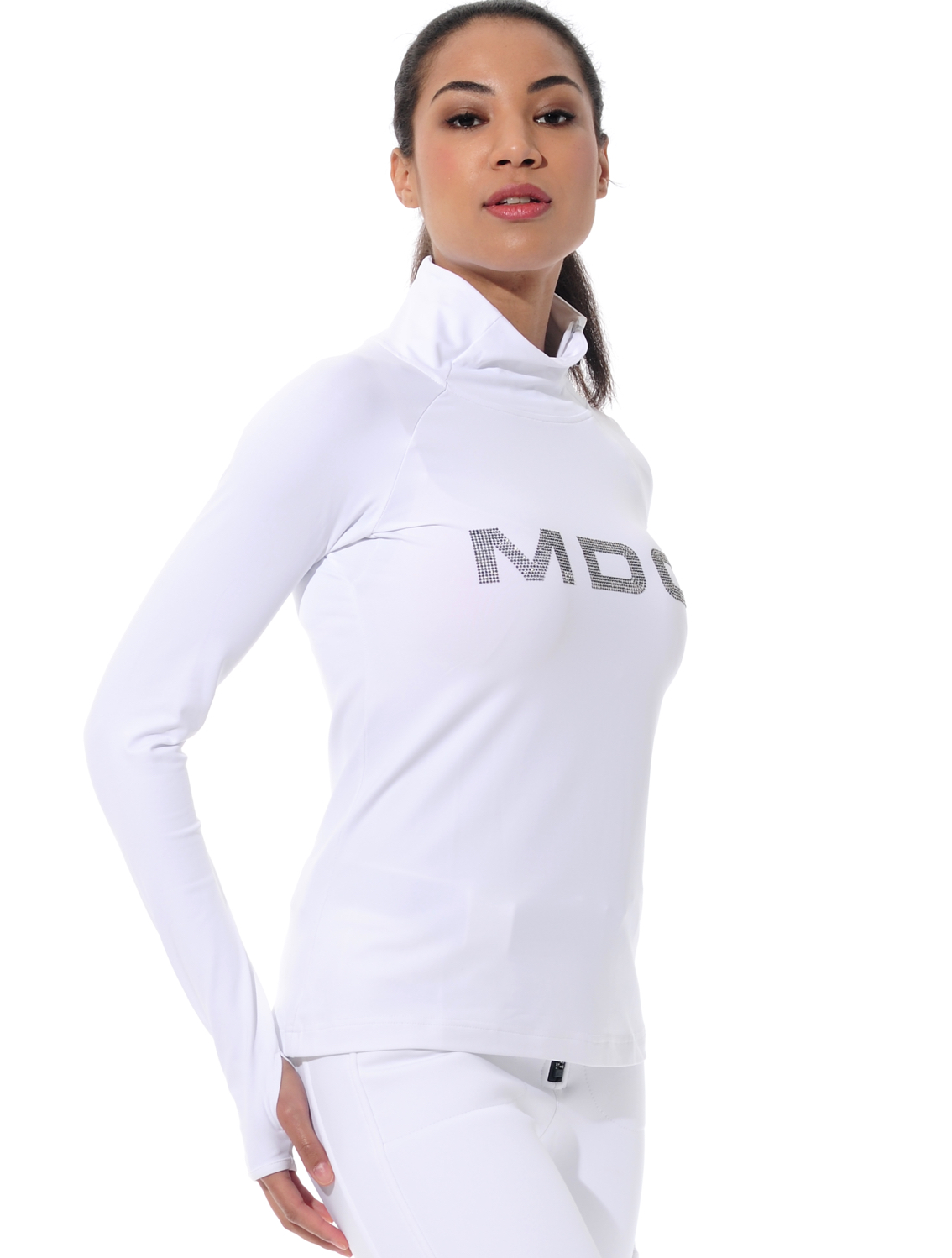 Meryl Zip Longsleeve white