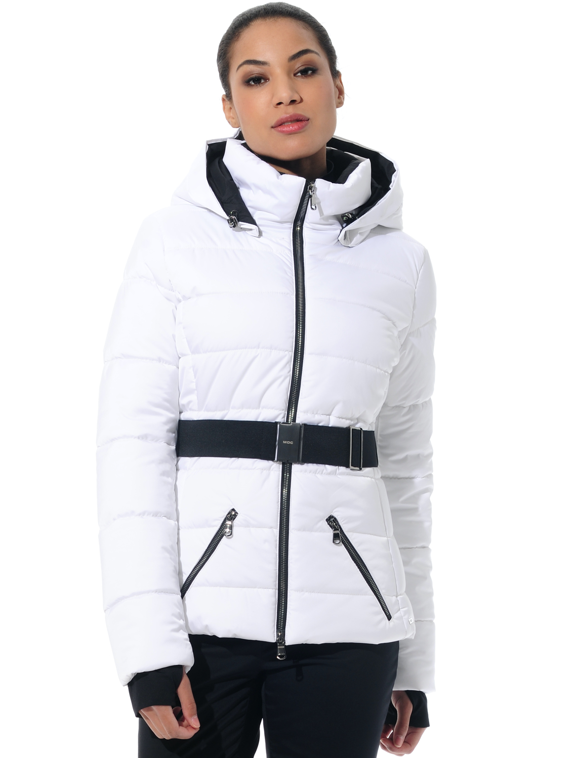 stretch ski jacket white 