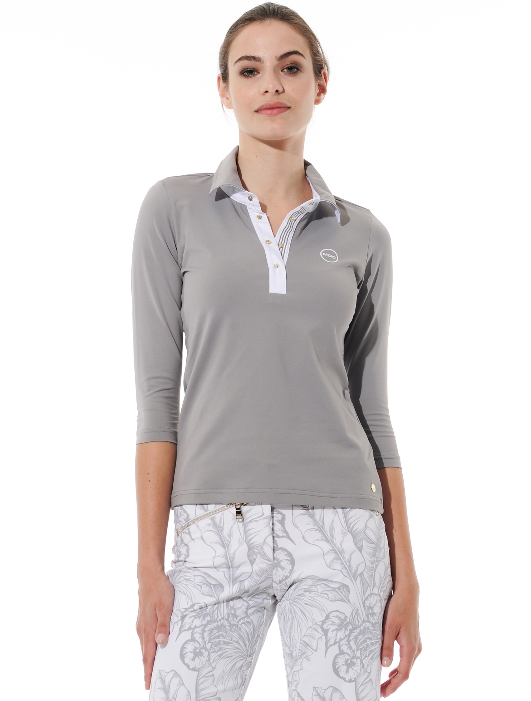 Jersey Golf Poloshirt grey