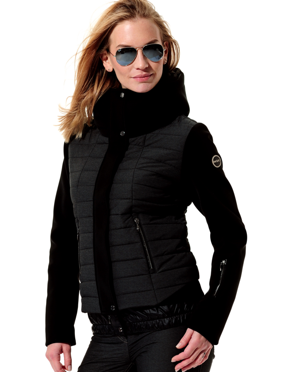 stretch ski jacket anthracite/black 