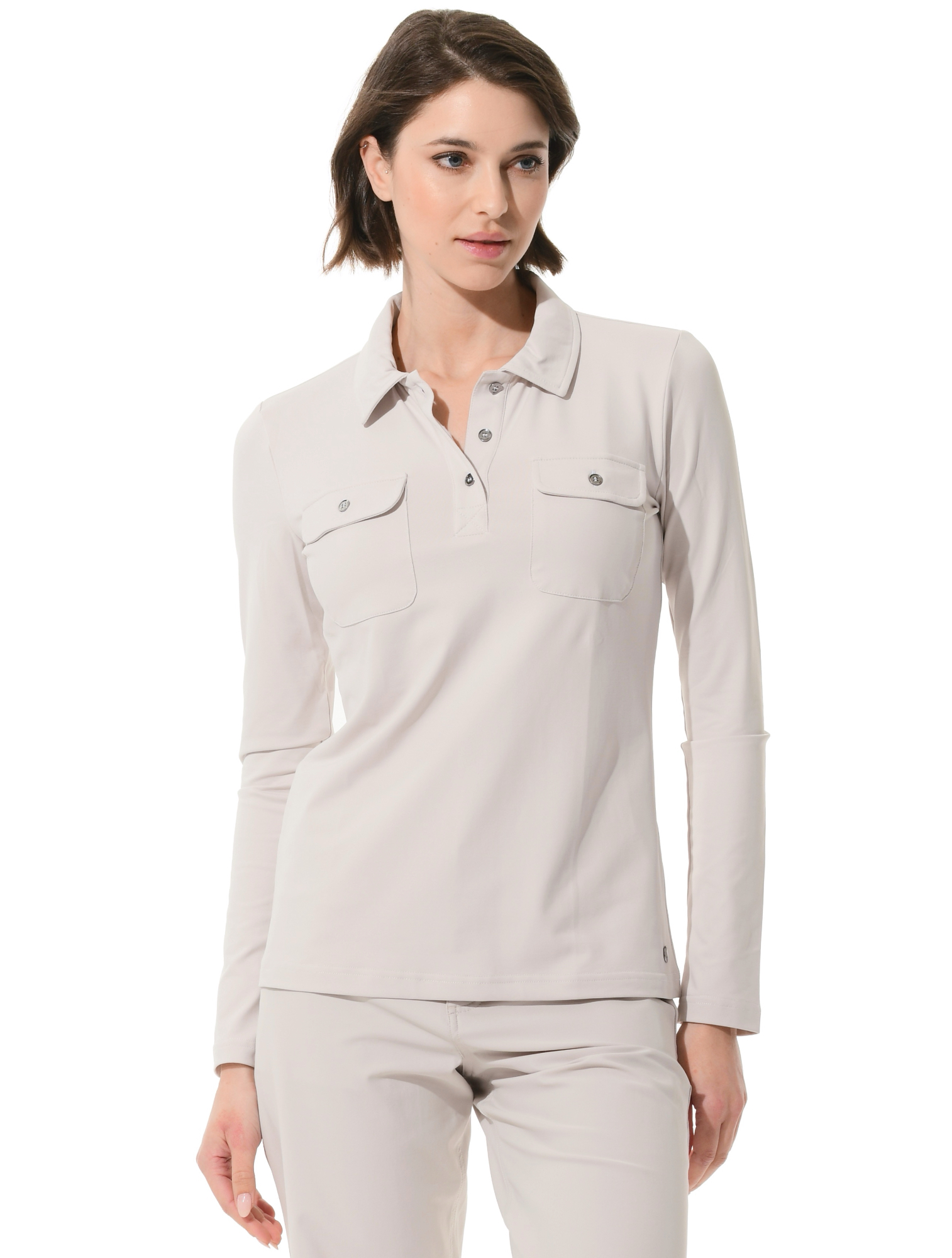 Jersey golf polo shirt linen