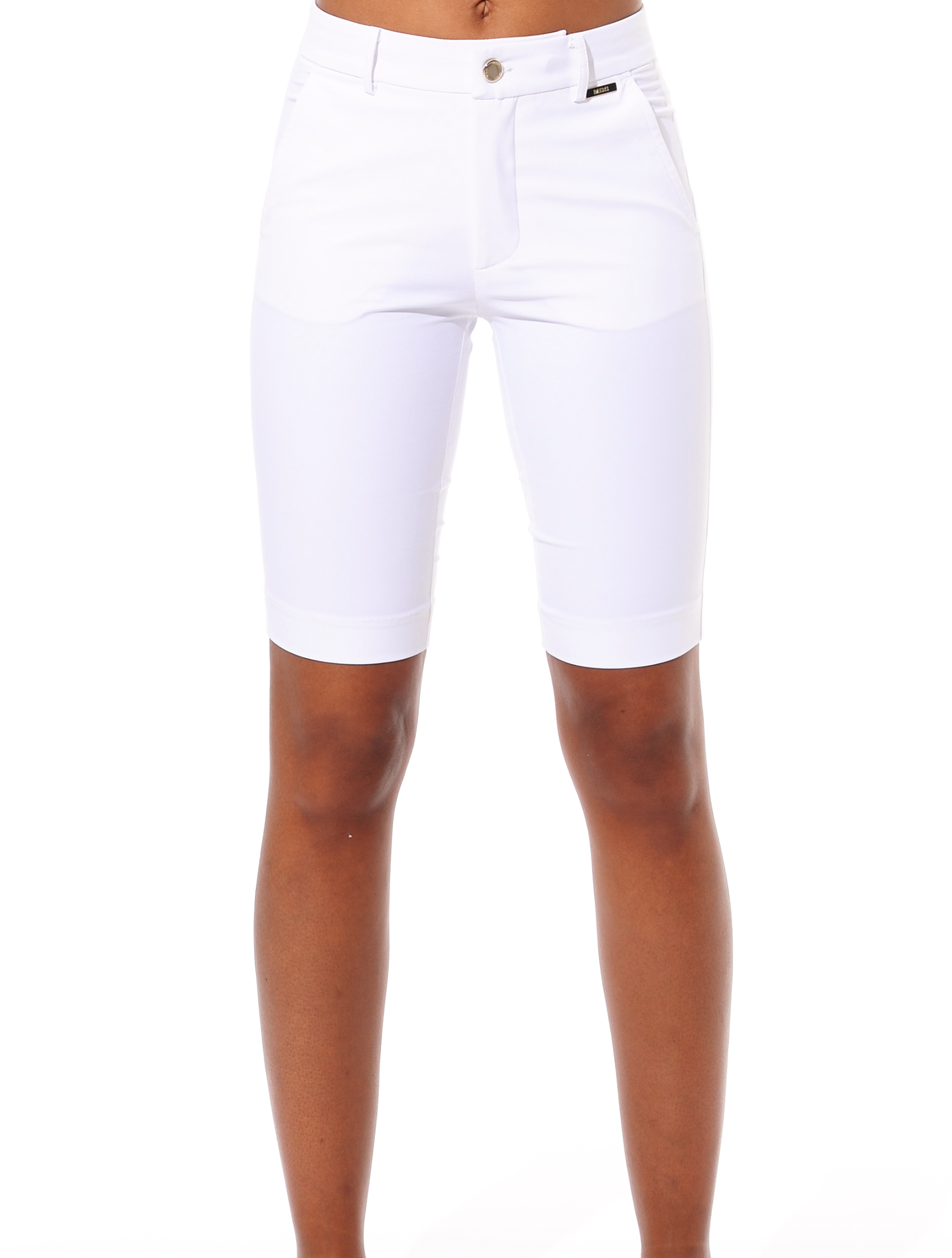 4way stretch bermuda shorts white 