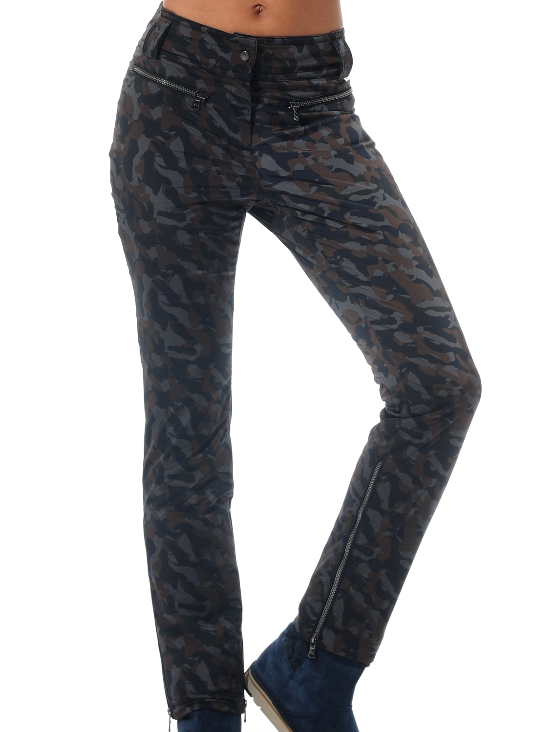 stretch print ski pants camouflage 