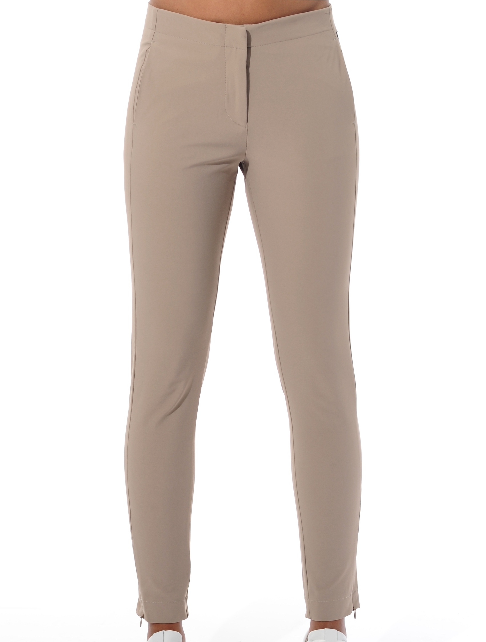 4way stretch slacks taupe 