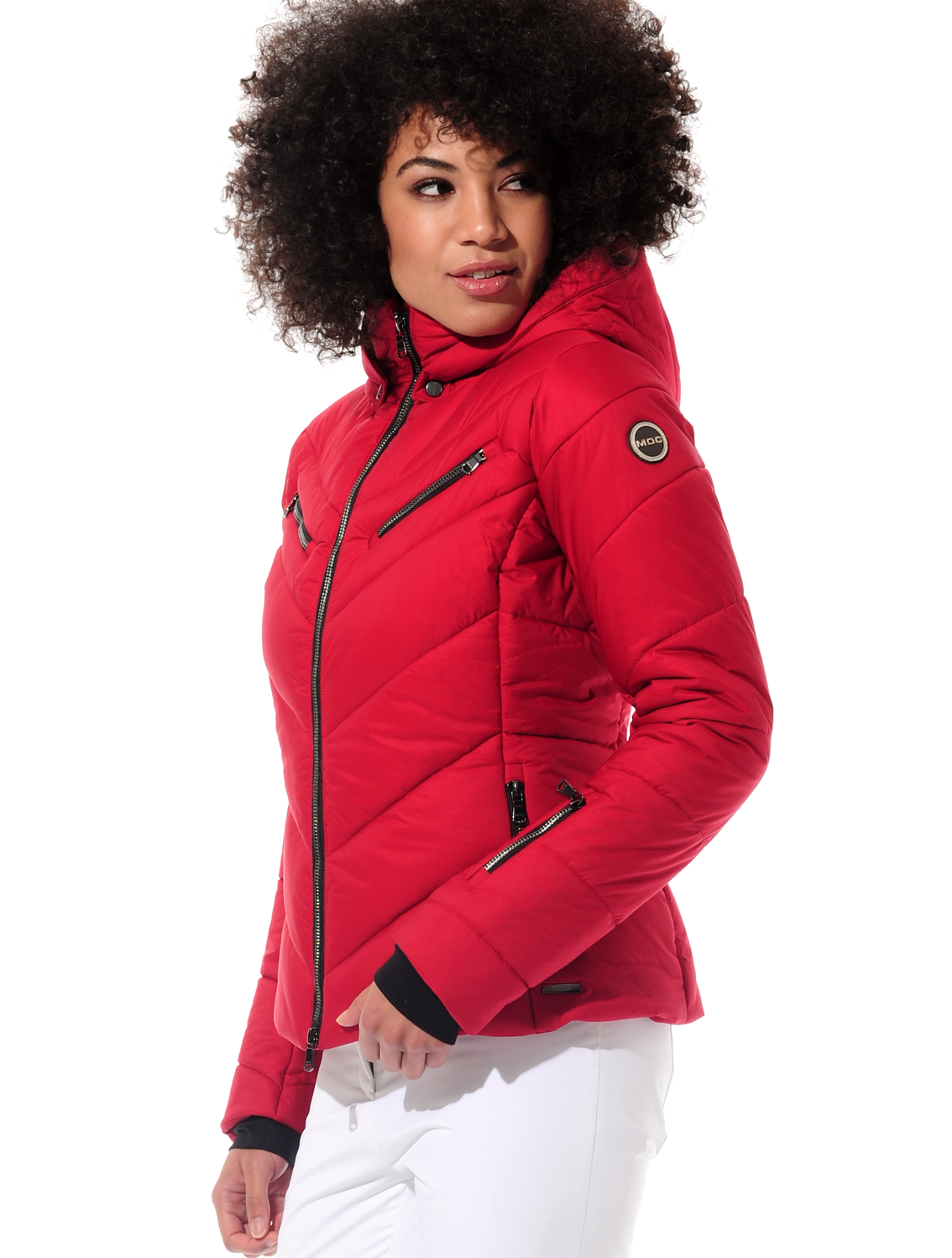 Stretch Skijacke ruby