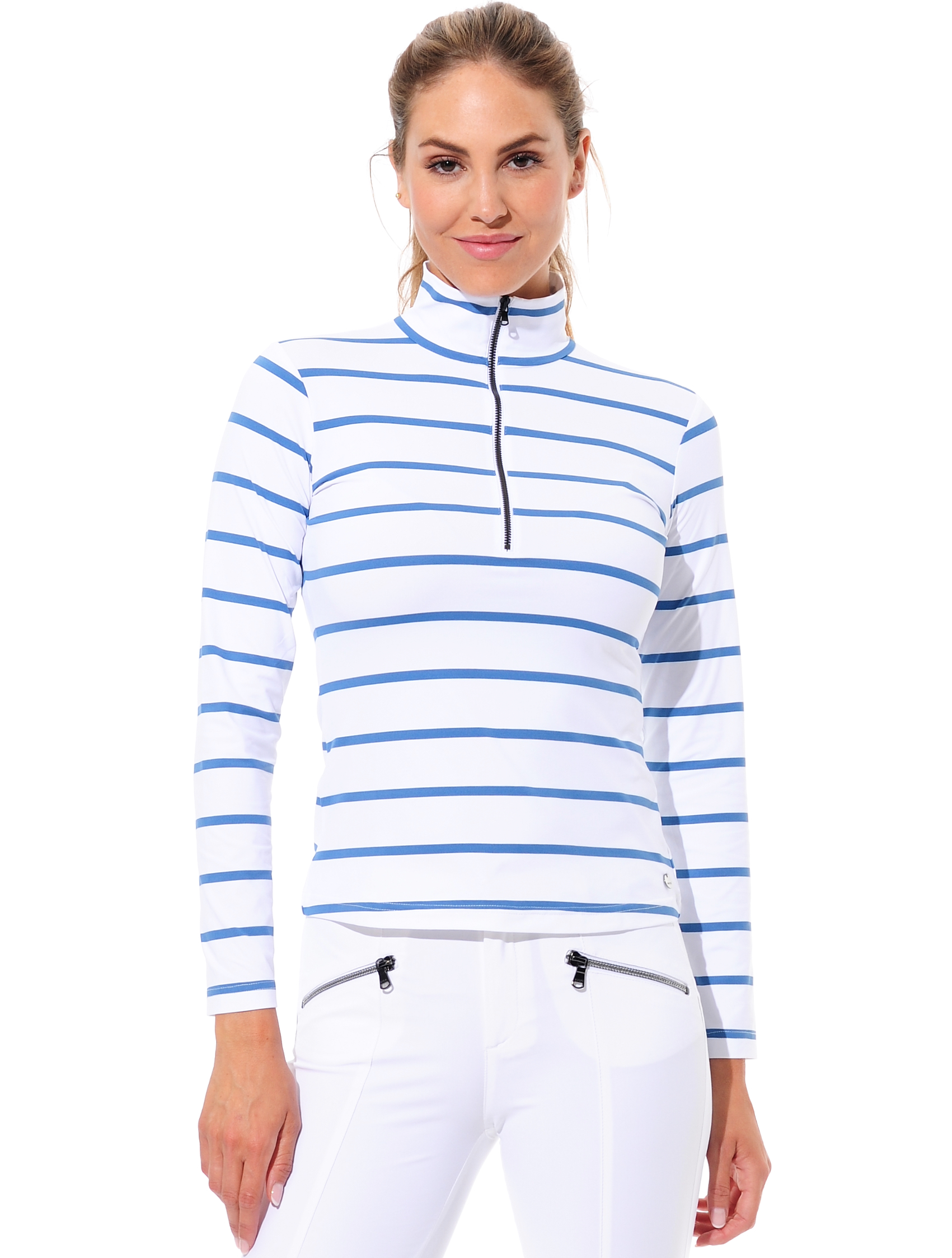 Sailor print zip longsleeve ibiza 