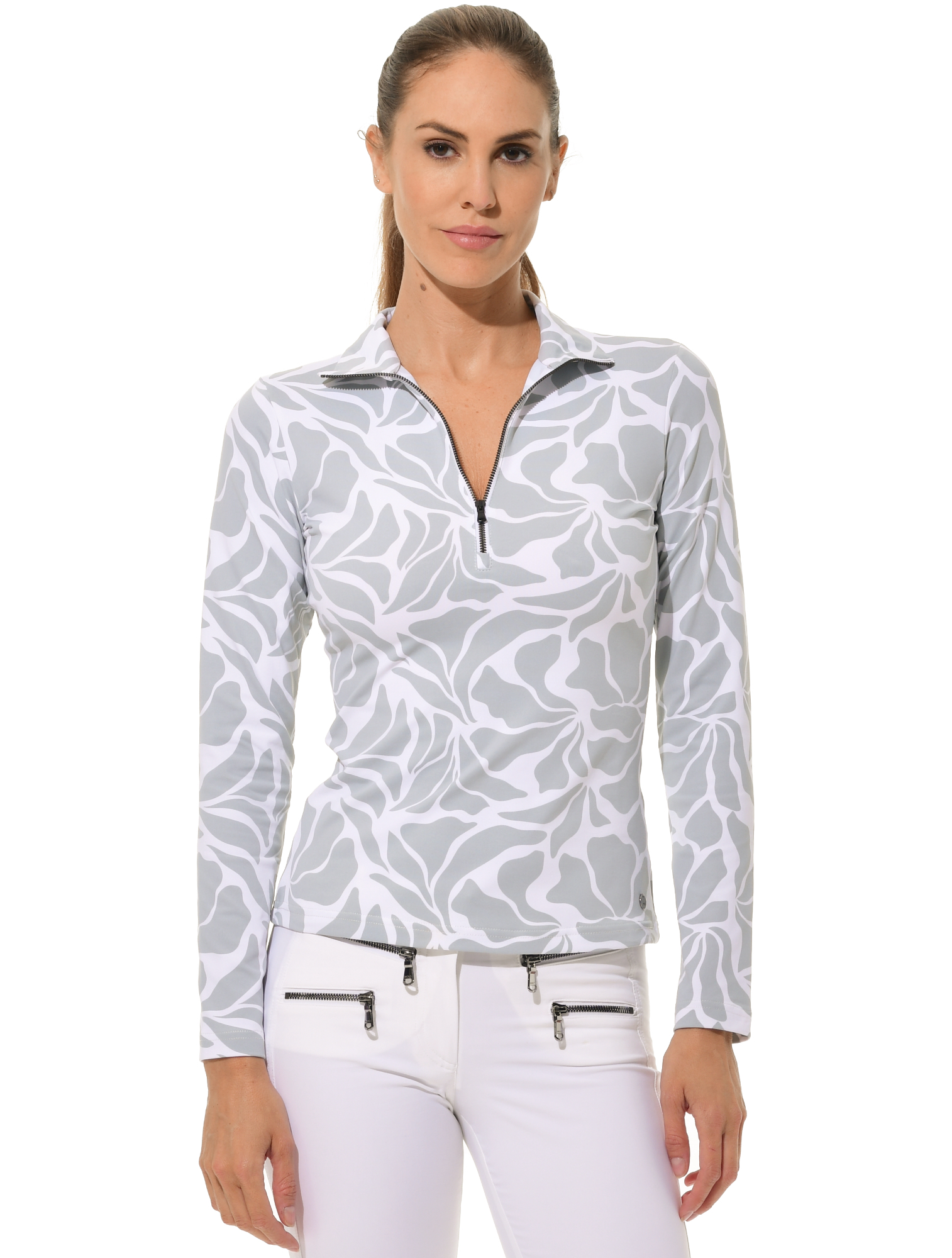 Matisse print zip longsleeve dolphin