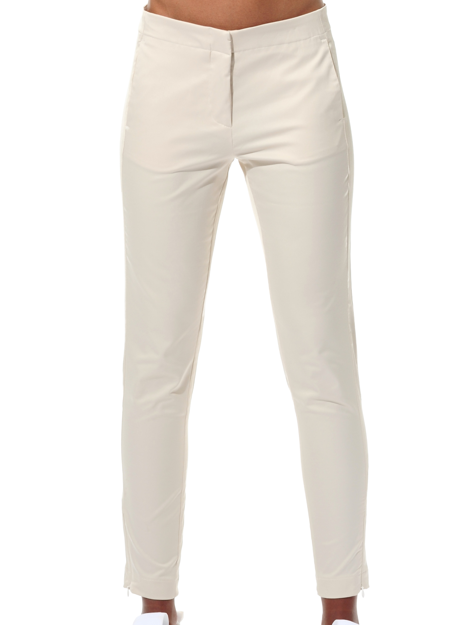 Shiny Stretch Slacks seashell