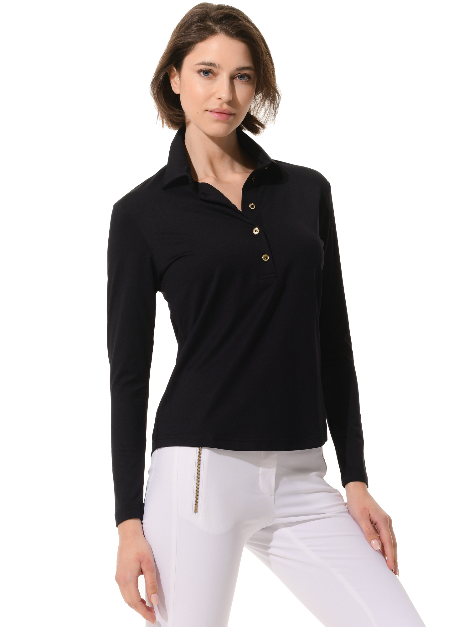 Jersey Golf Poloshirt black