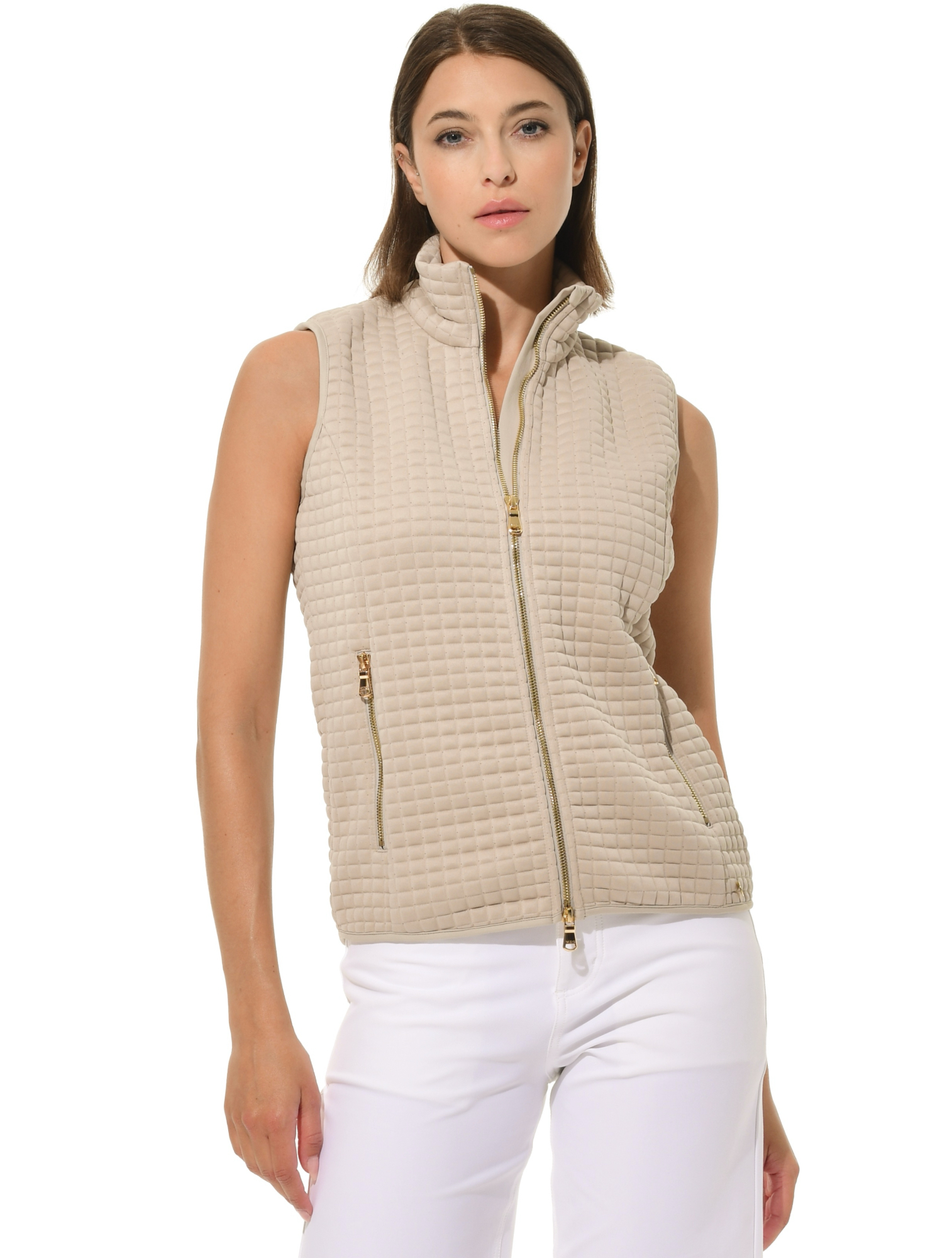 Veruno Weste light taupe