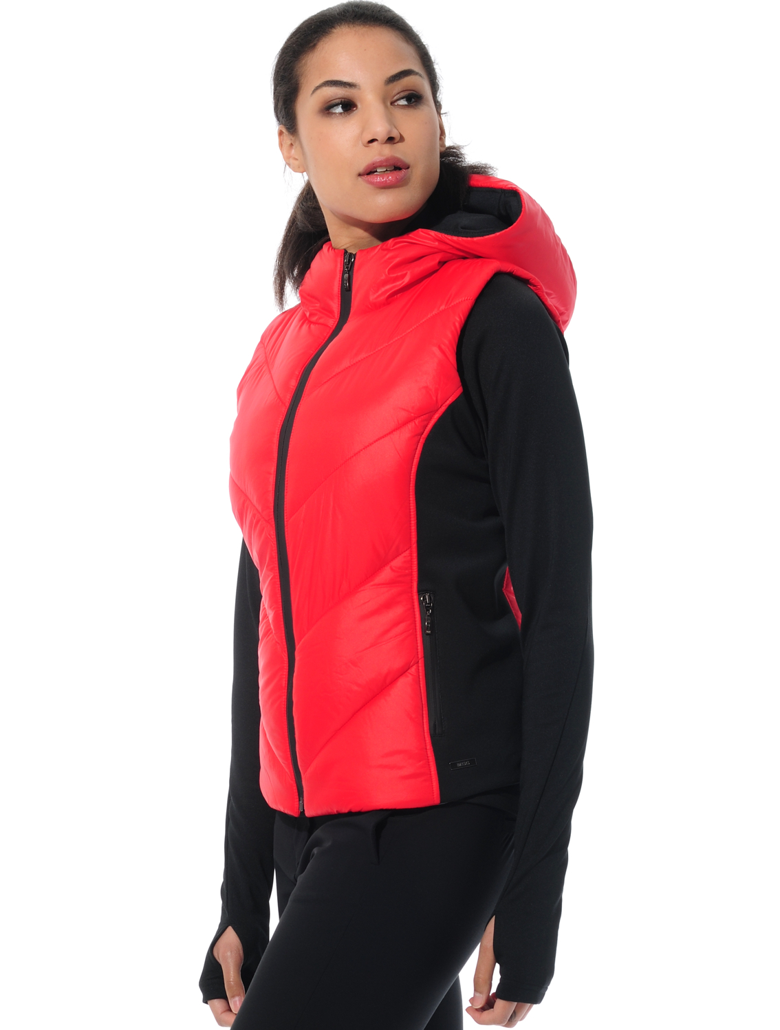 power stretch vest red/black 