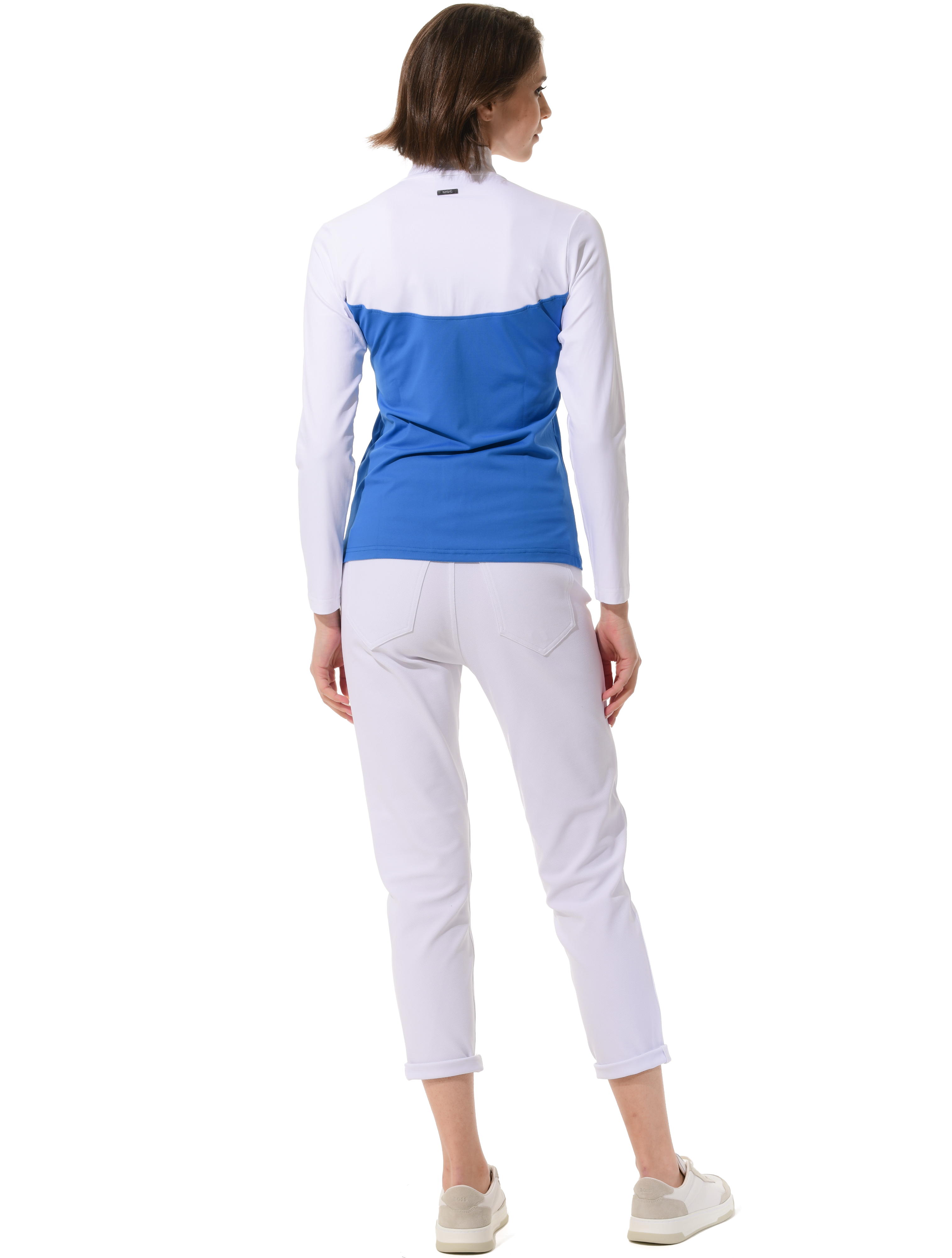 Jersey full zip midlayer ibiza/white
