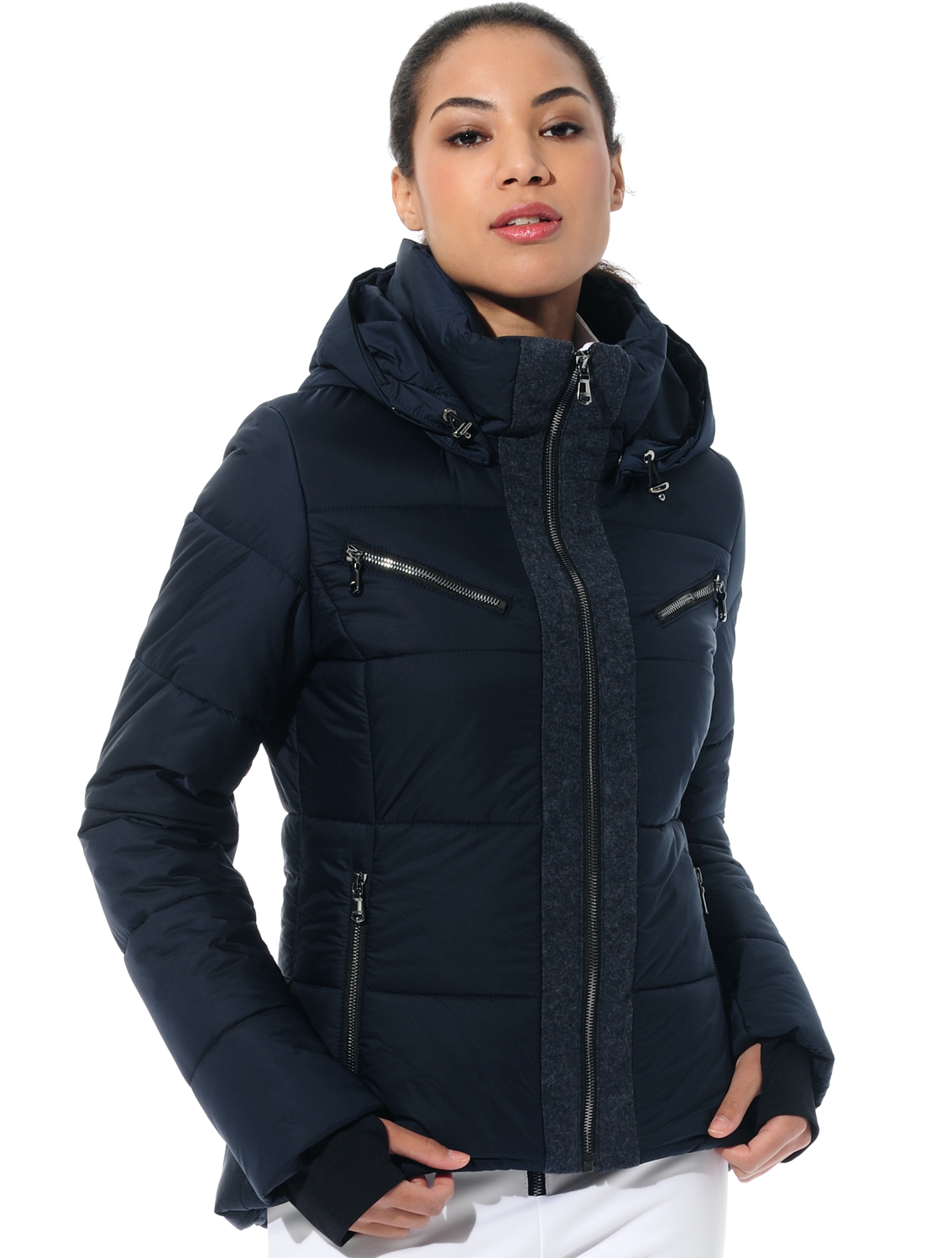 stretch ski jacket night blue 