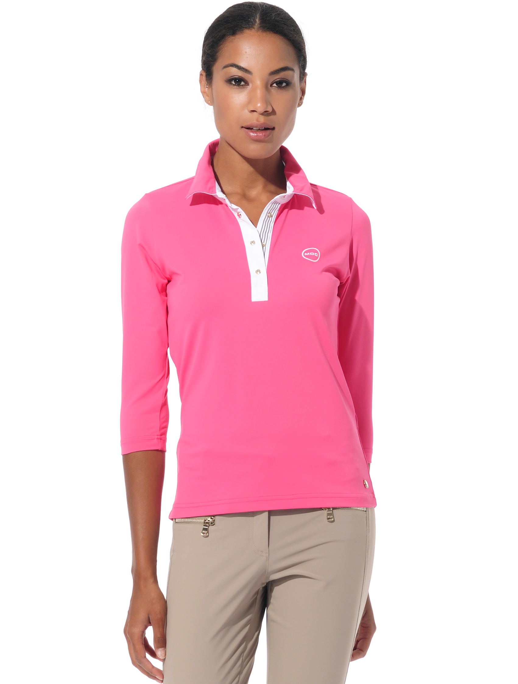 Jersey Golf Poloshirt flamingo