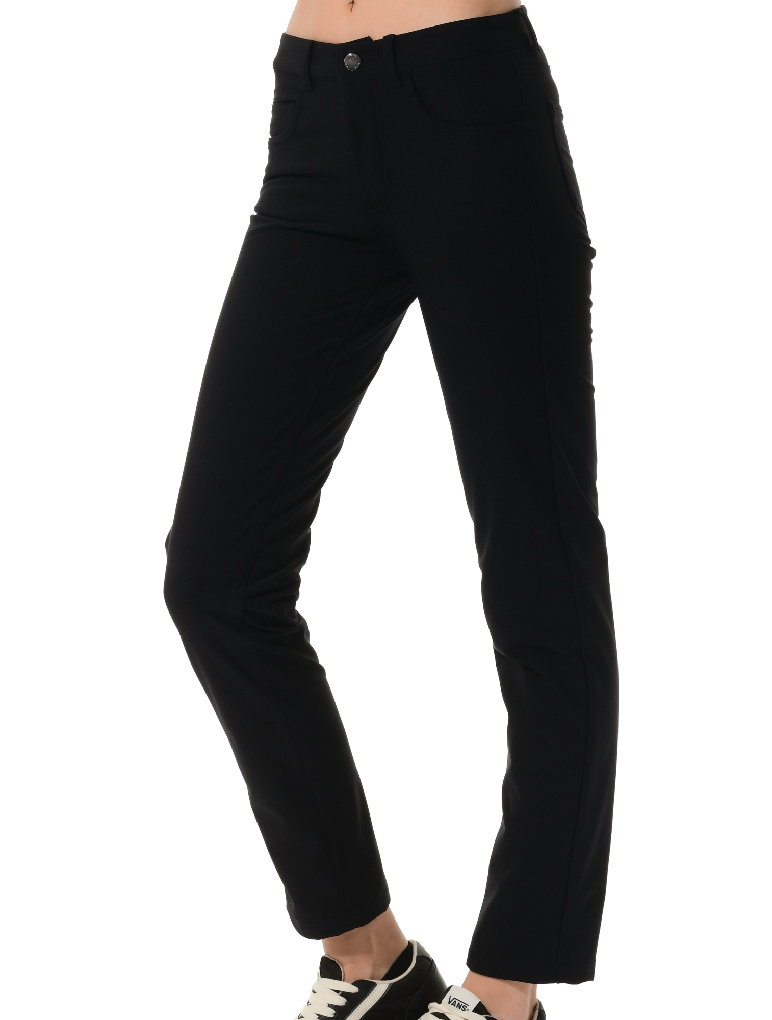 Hardshell straight cut pants black