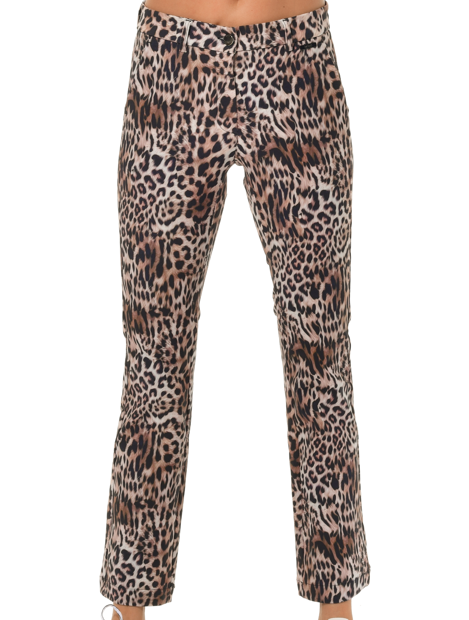 Fur Print Ankle Chinos
