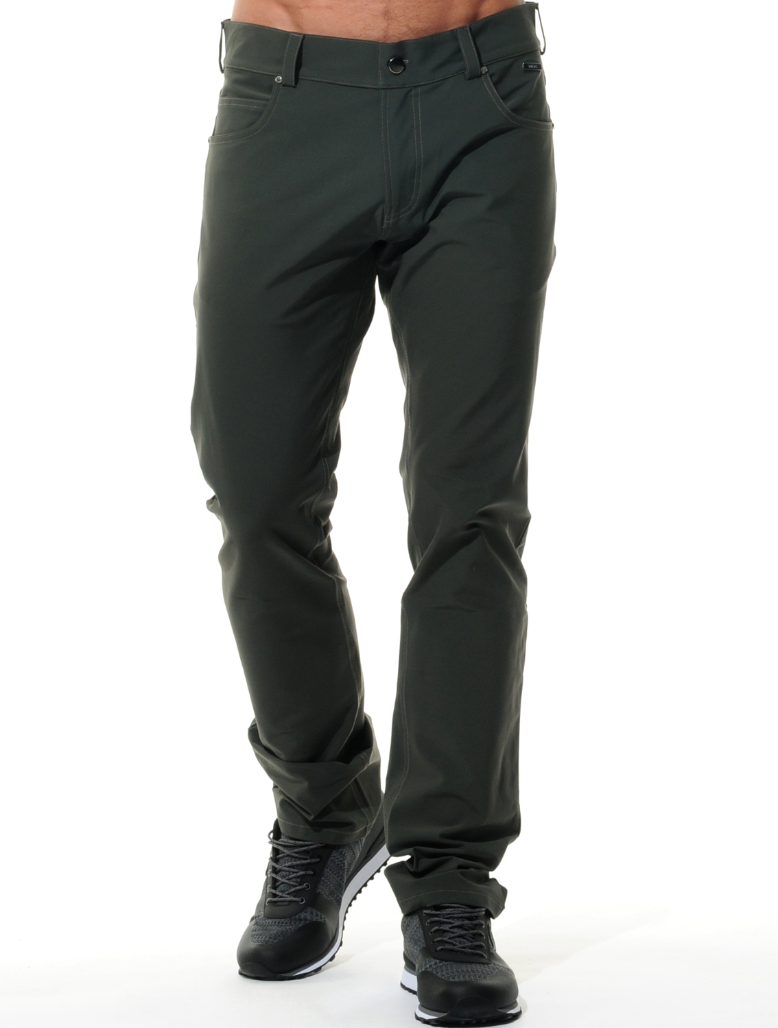 4way stretch 5pocket pants khaki 