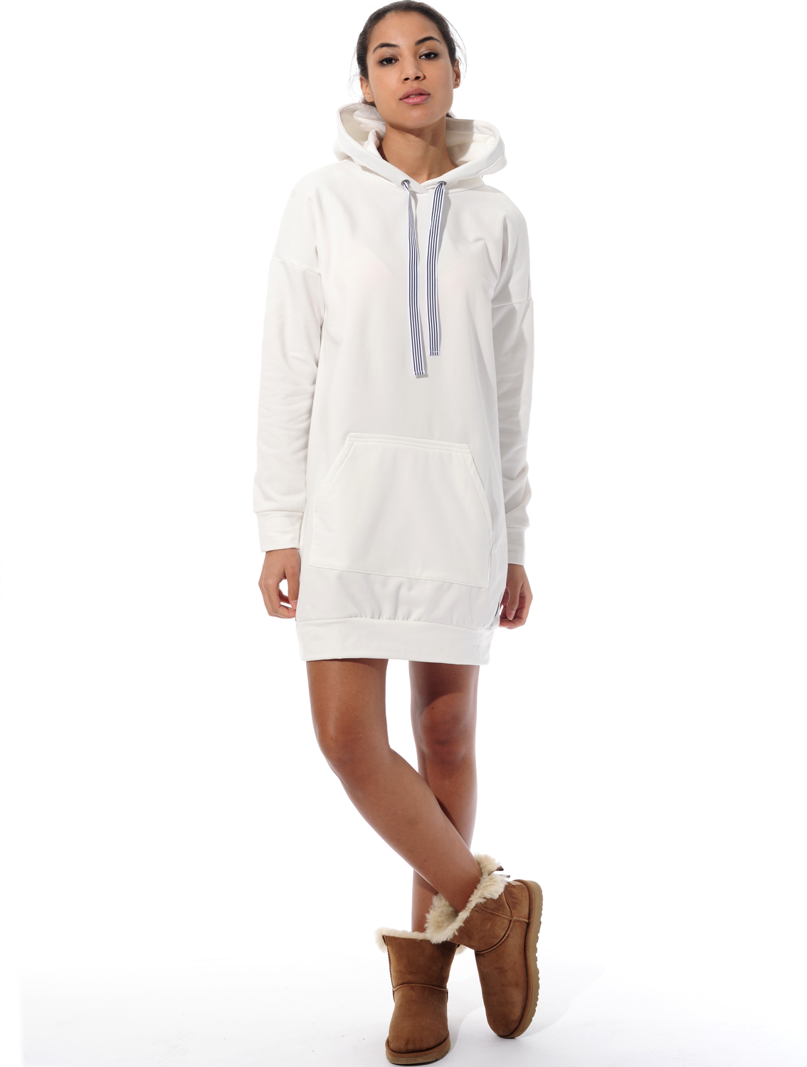 Softex long hoodie creamy 