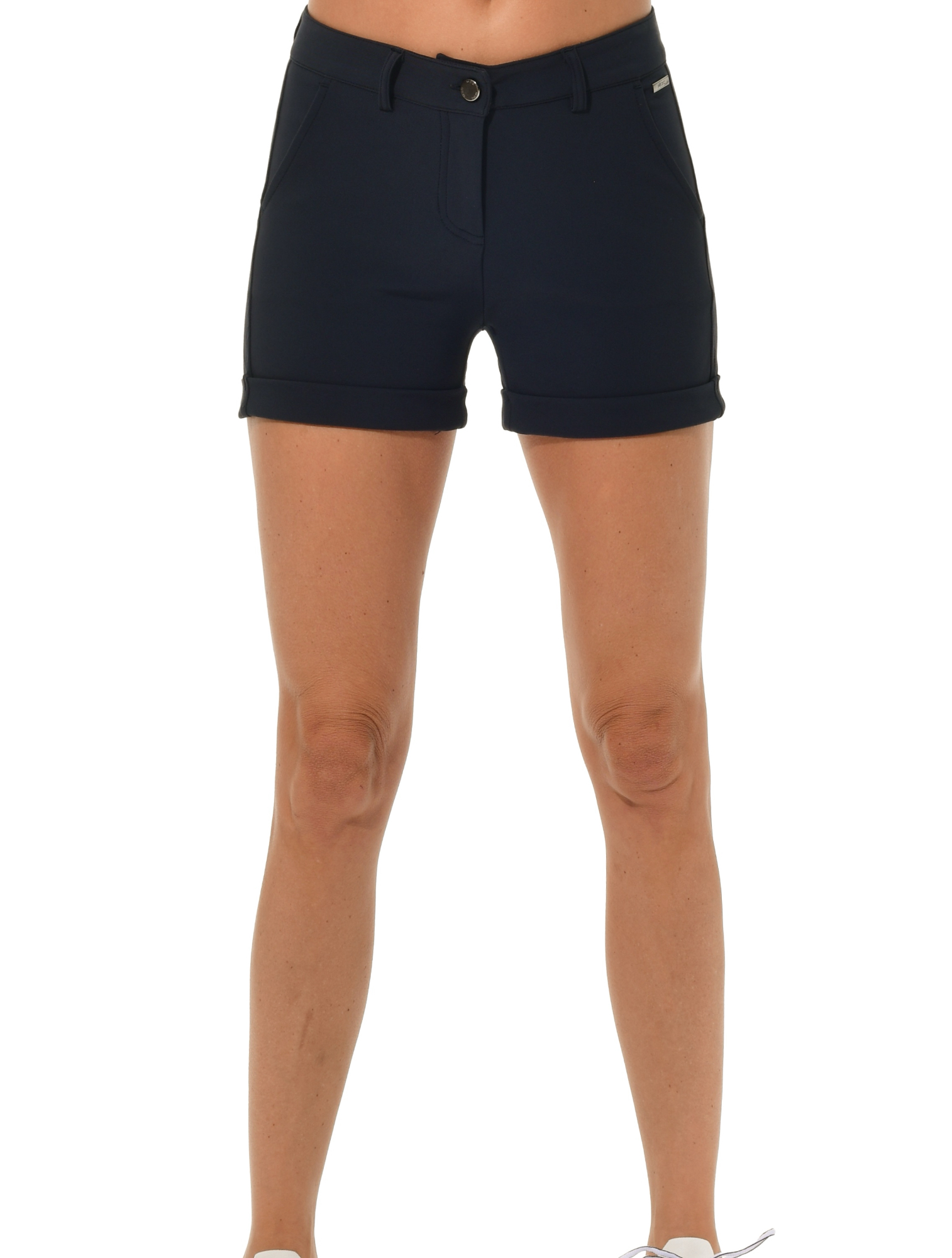 Bi-Stretch Gabardine Short Shorts night blue