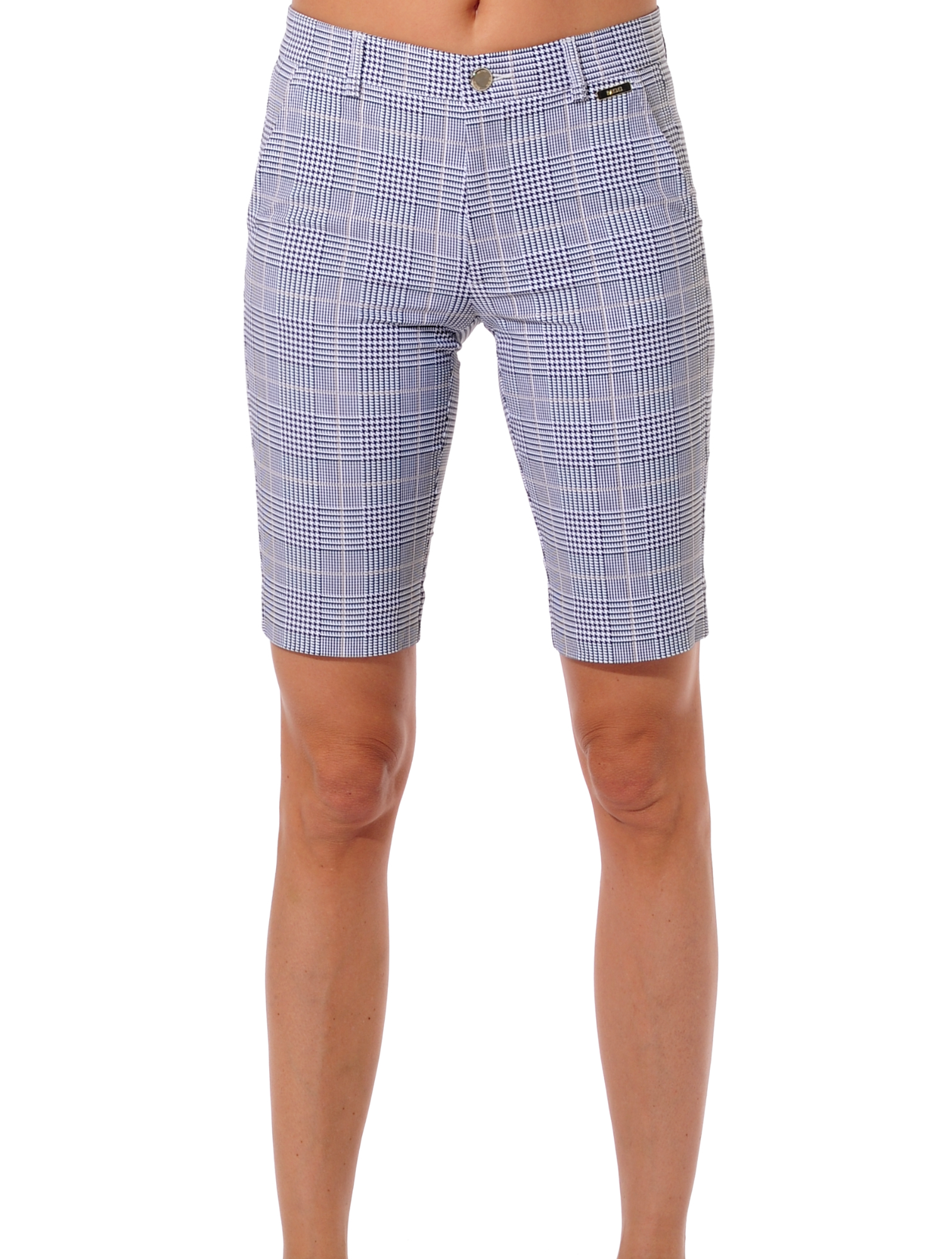 Glencheck print golf bermuda shorts black 