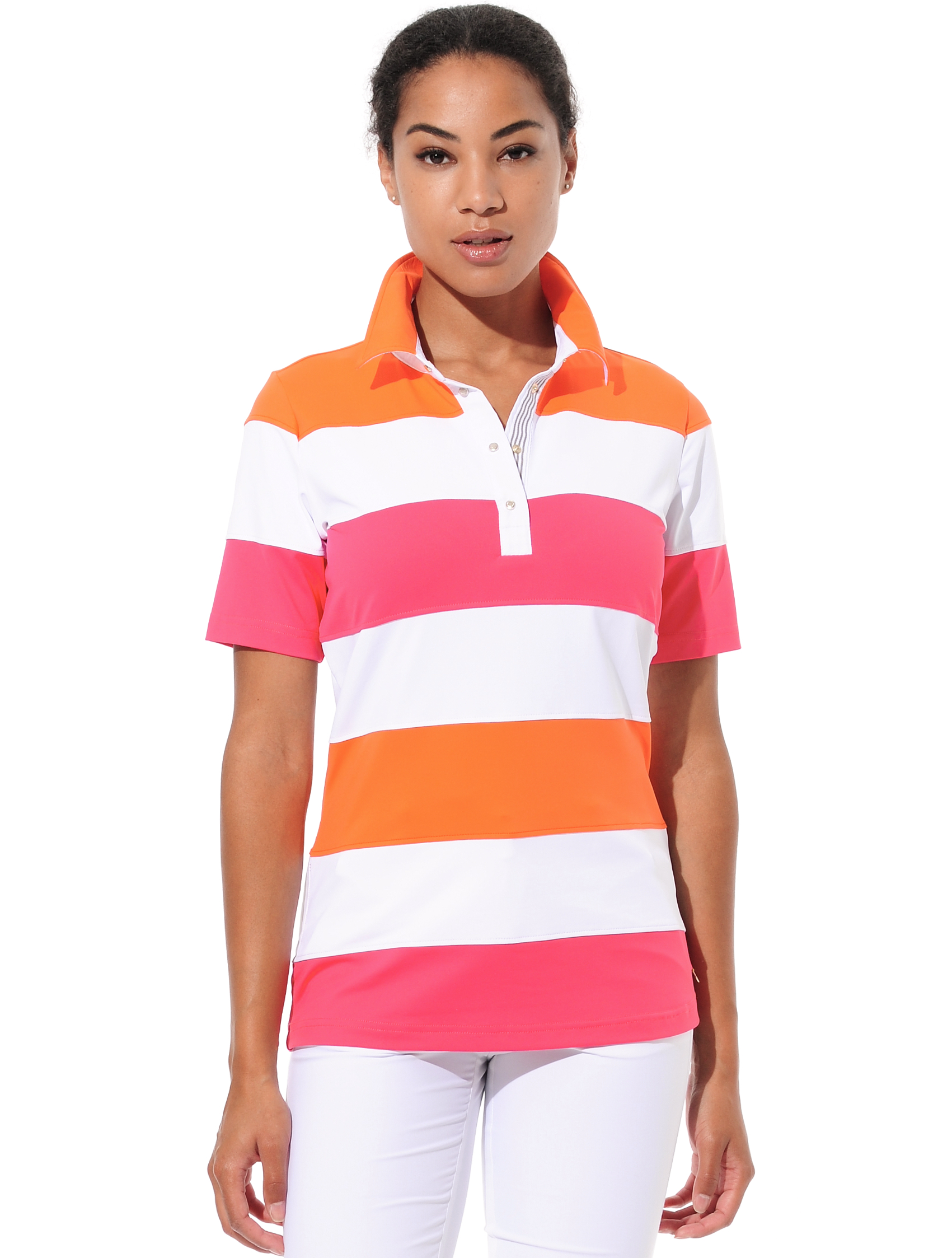 Meryl polo shirt papaya/flamingo 