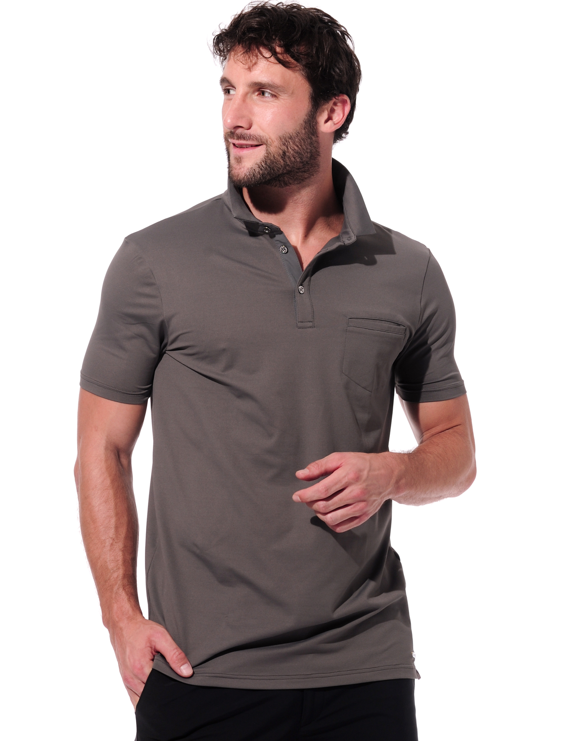 Meryl polo shirt steel 