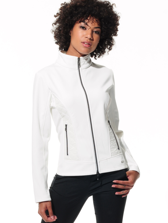 waterproof power stretch jacket creamy 