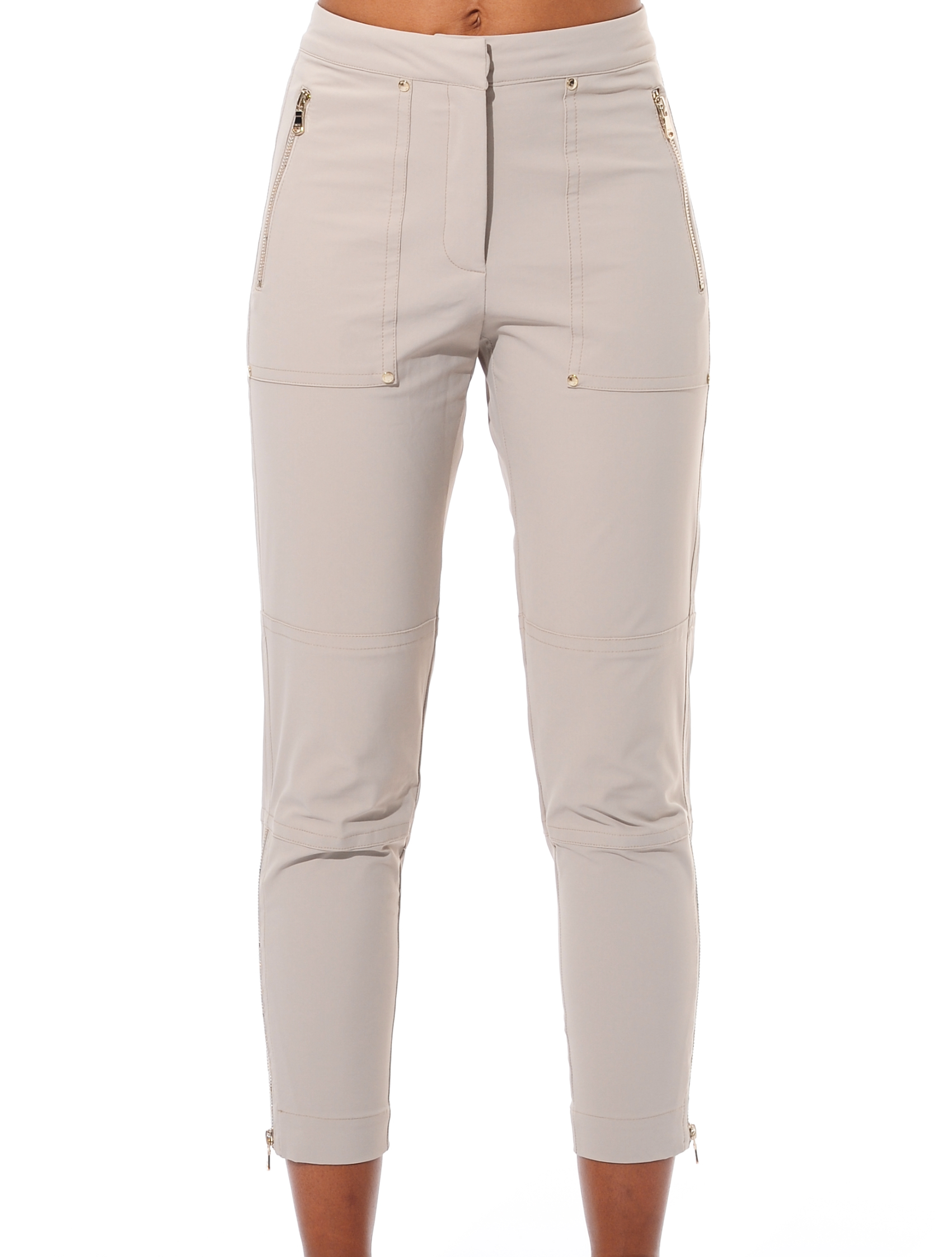 4way stretch tapered fit cargo pants light taupe 