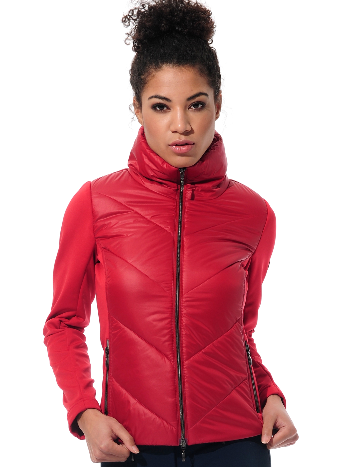 waterproof power stretch jacket ruby 