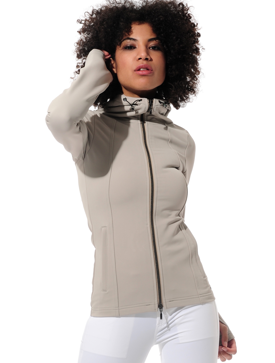 Shape Stretch Hoodie light taupe