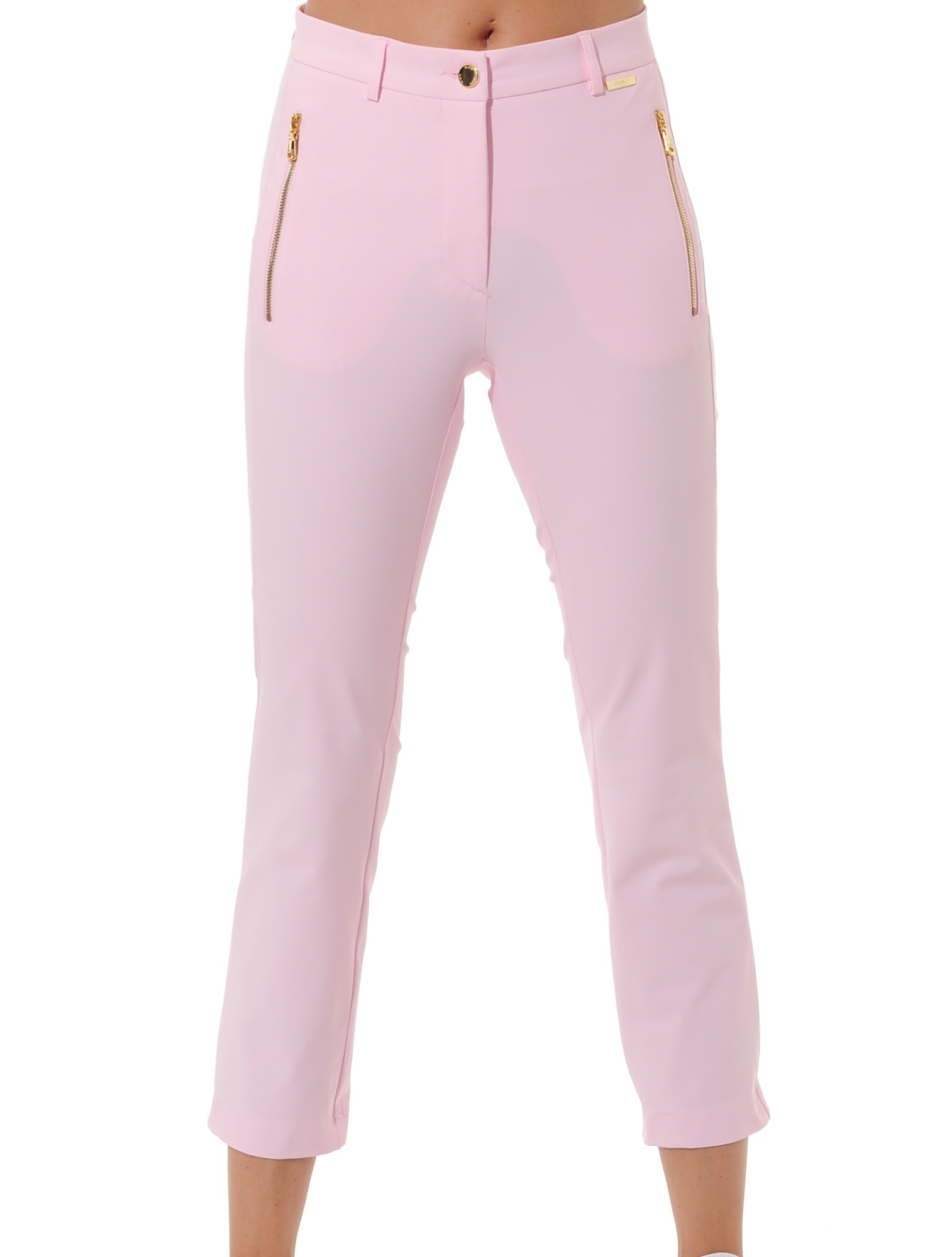 4way Stretch Cropped Chinos macaron