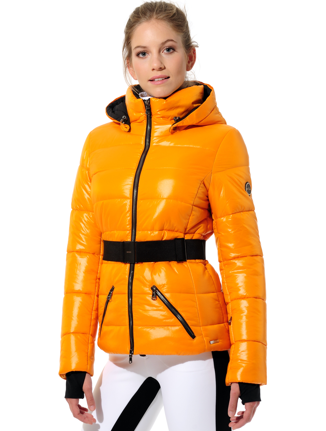 shiny ski jacket autumn 