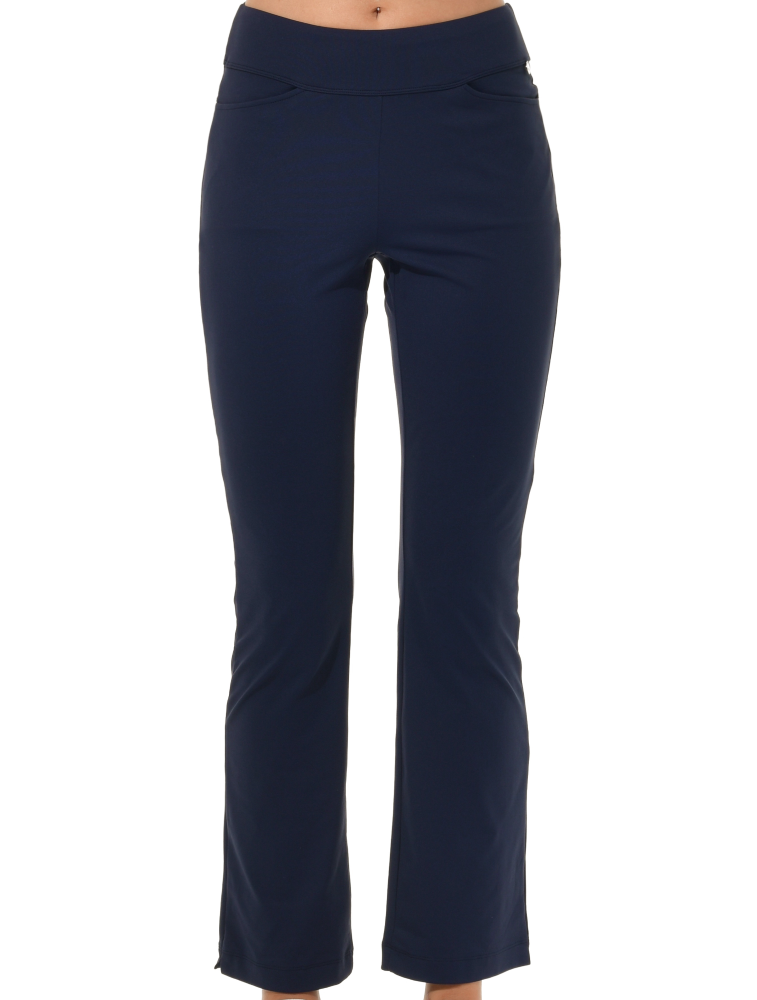 Knitted Slip-on Leisure Pants navy