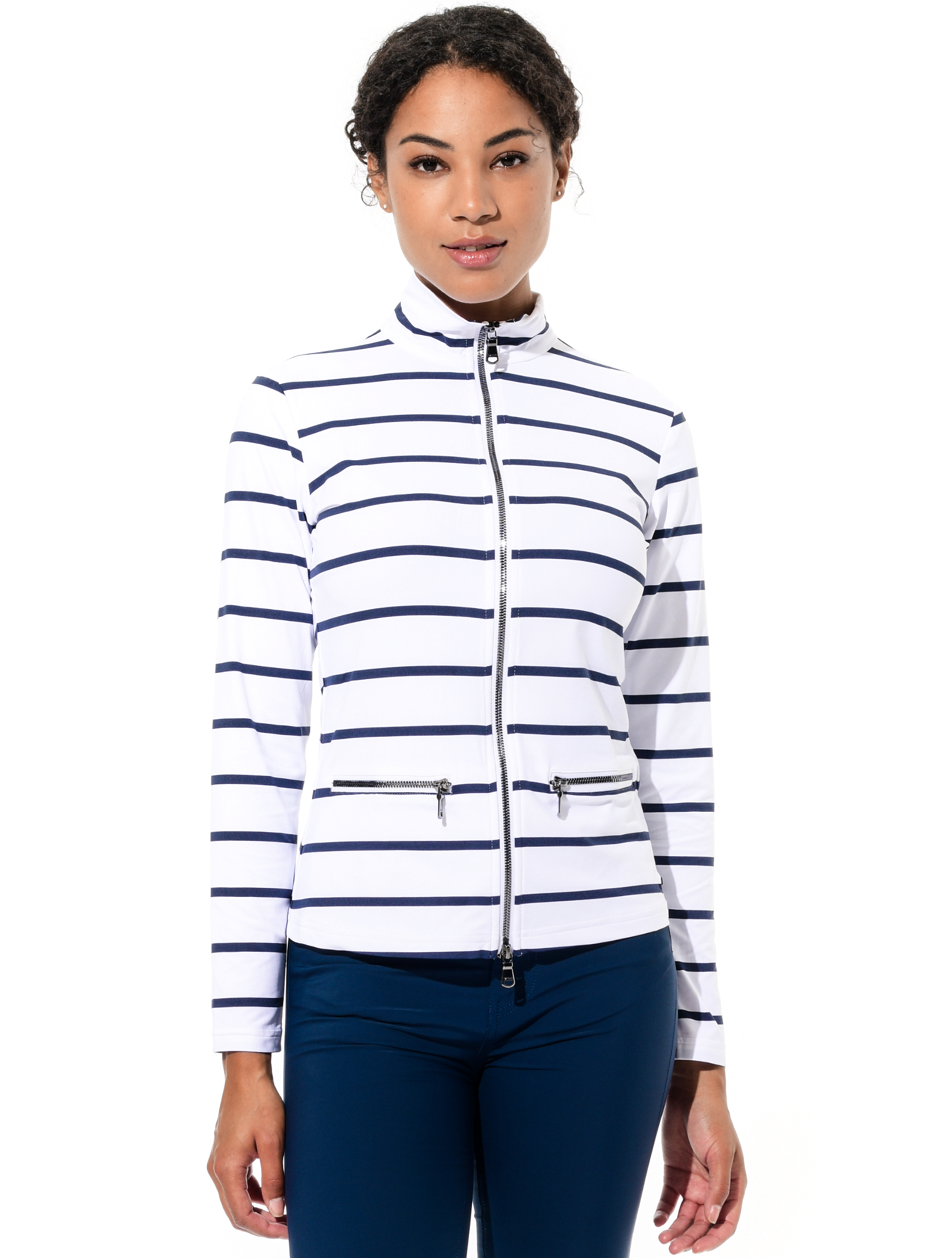 Sailor Print Jacke navy