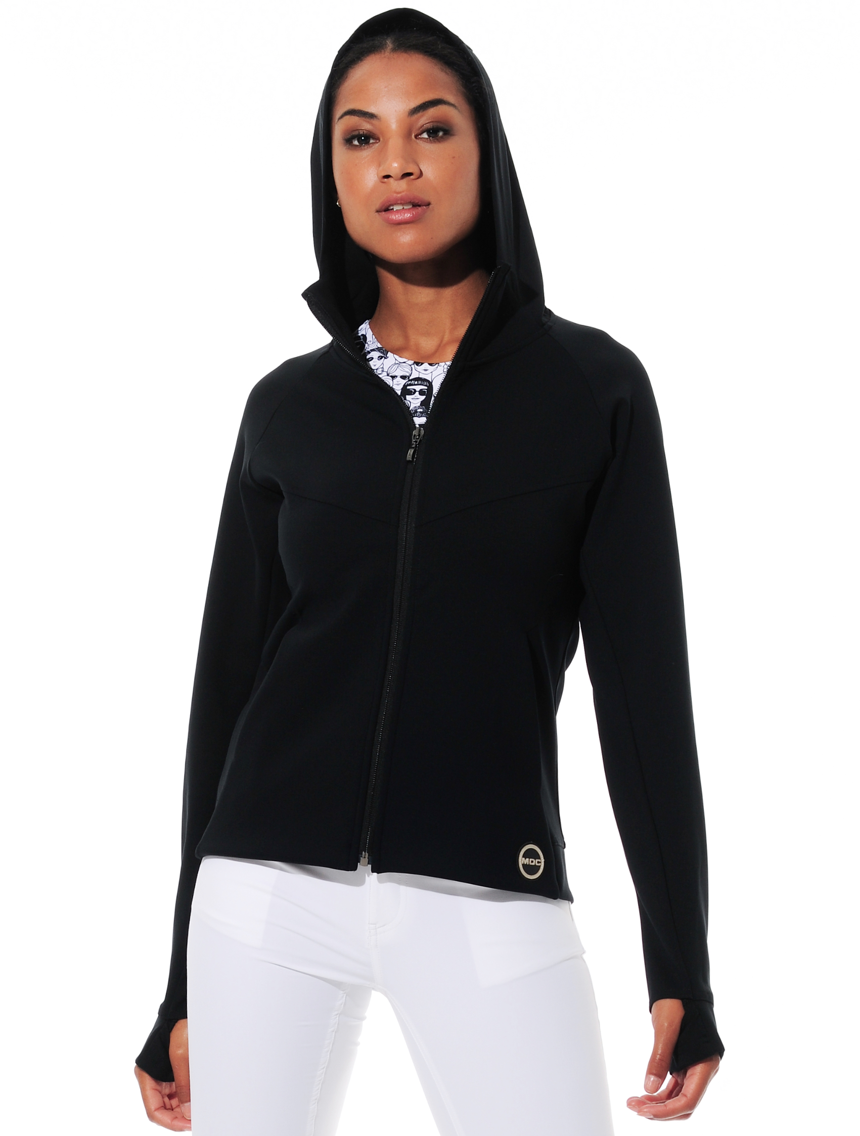 shapewear hoodie black 