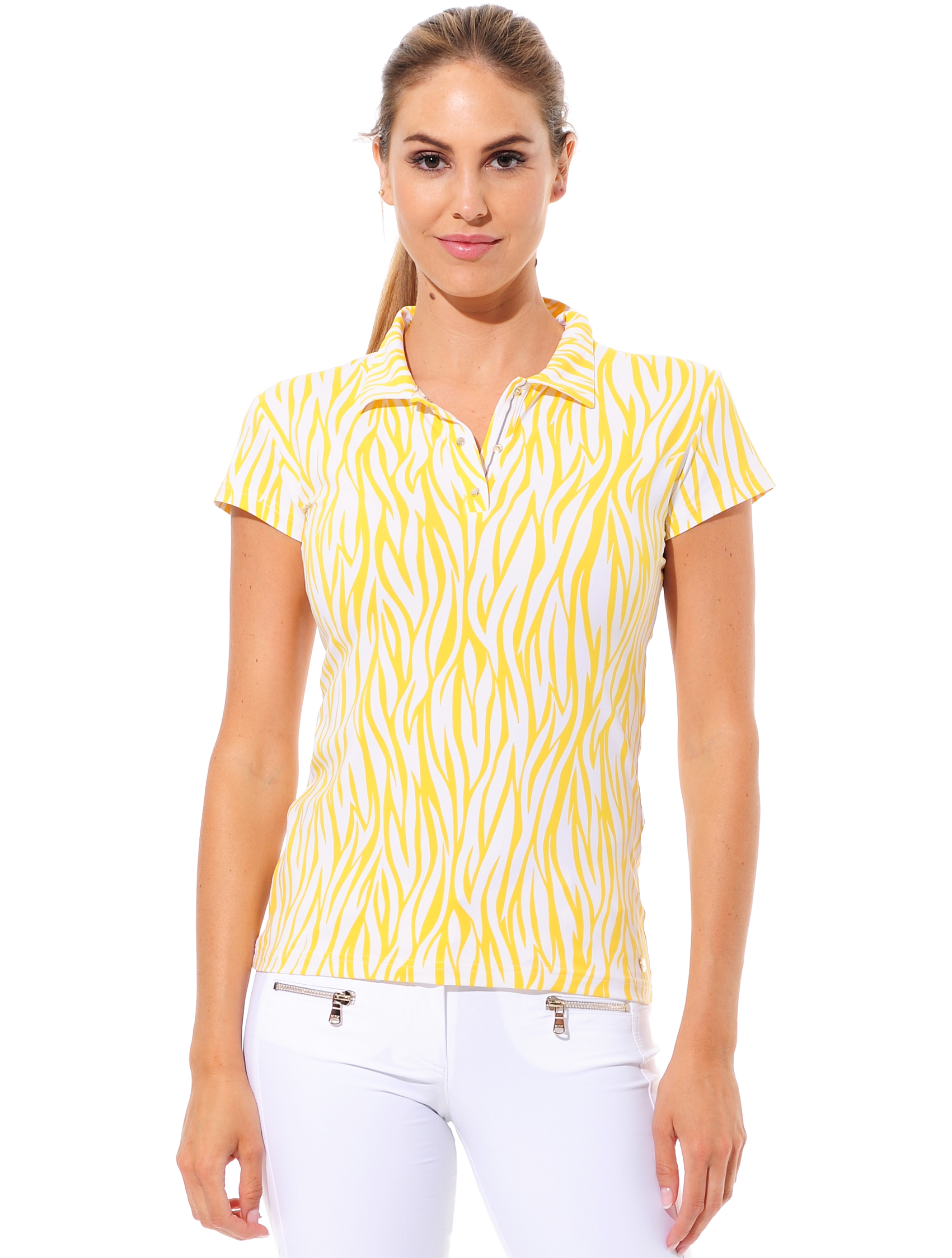 Zebra Skin Print Polo sun