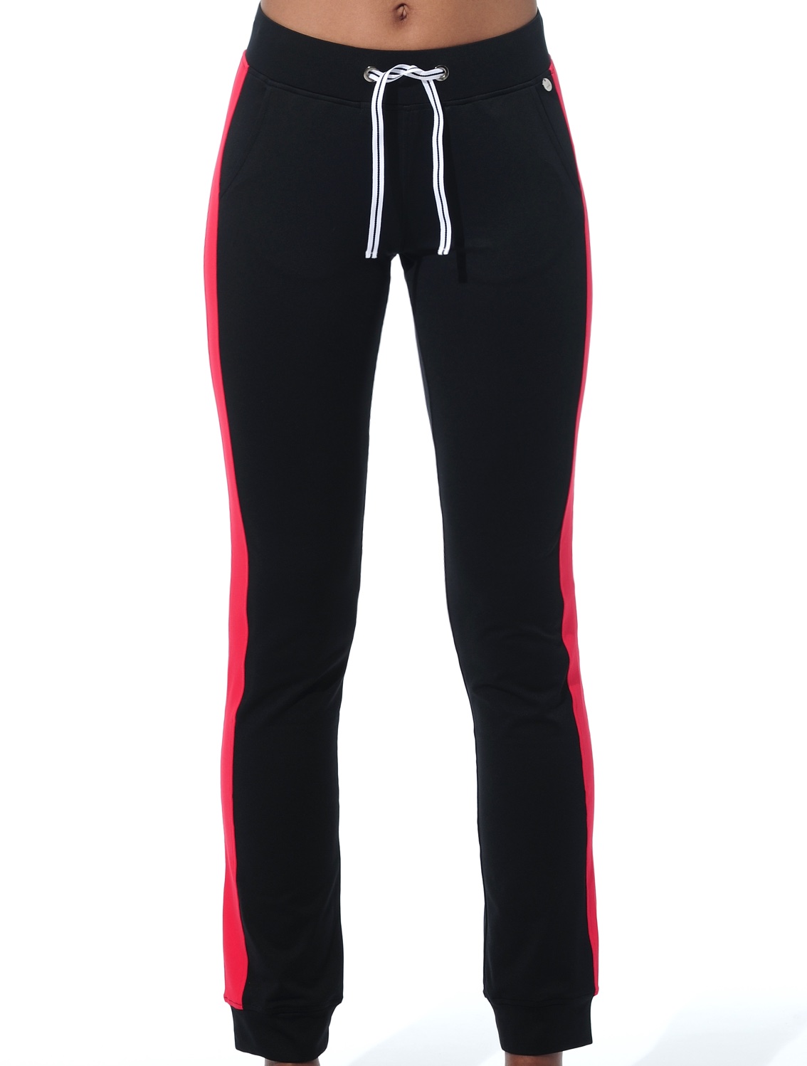 Meryl Track Pants black/red