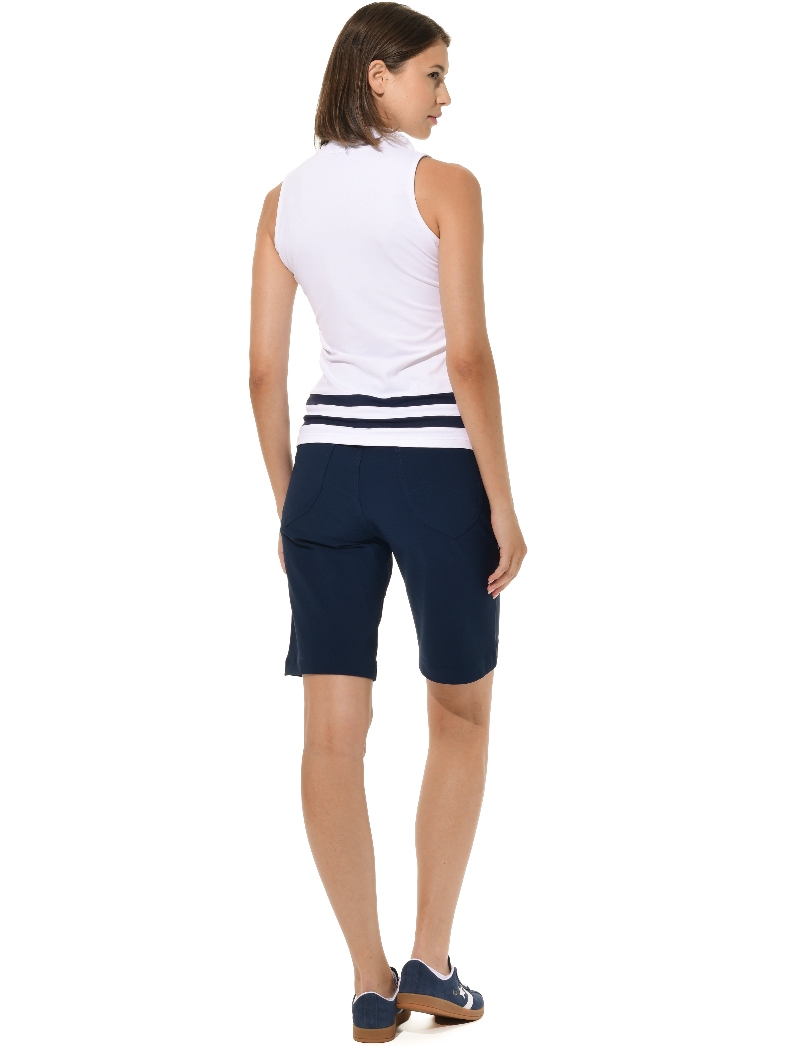 Bi-Stretch Gabardine Golf Bermuda navy