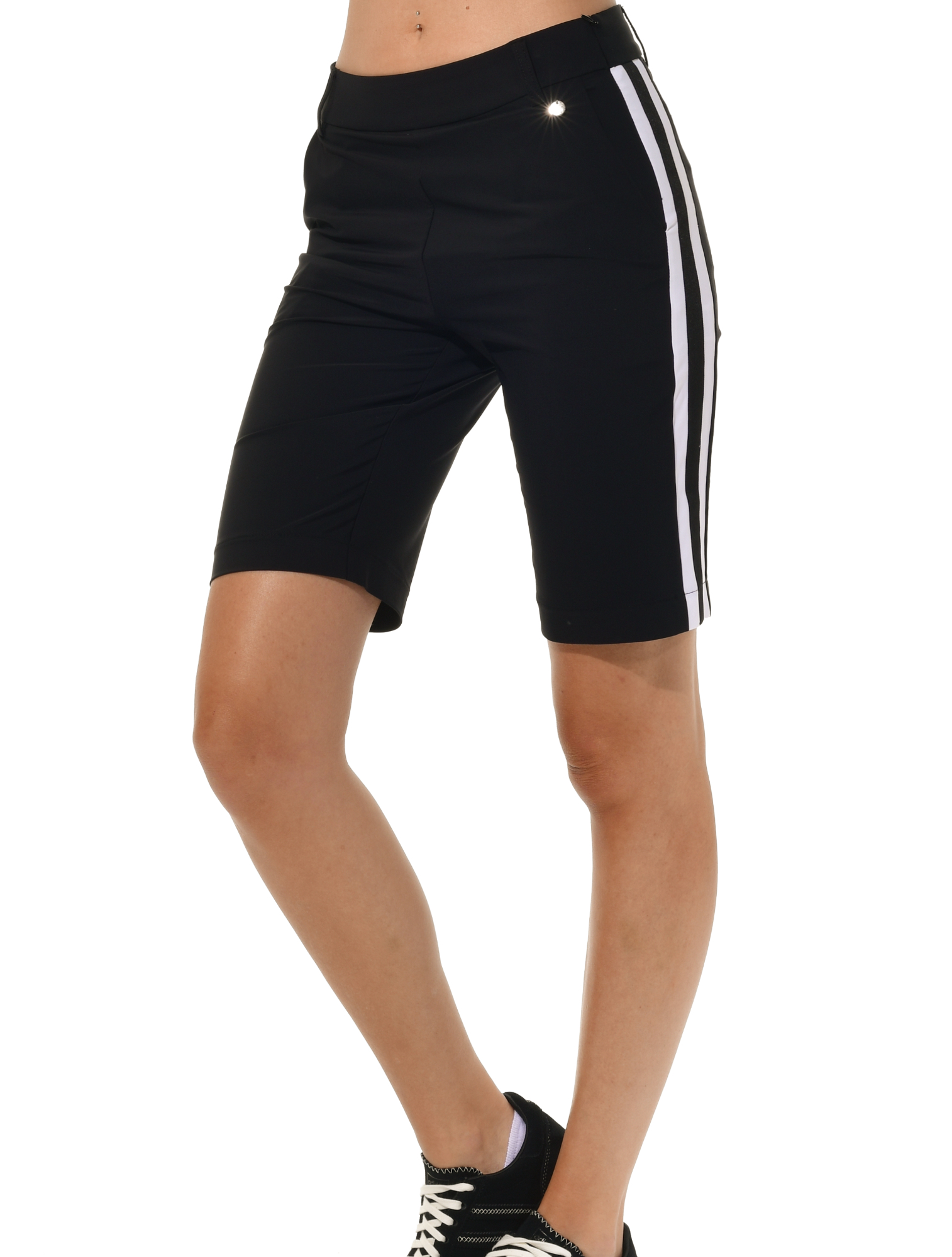 4way Stretch Bermuda black/white