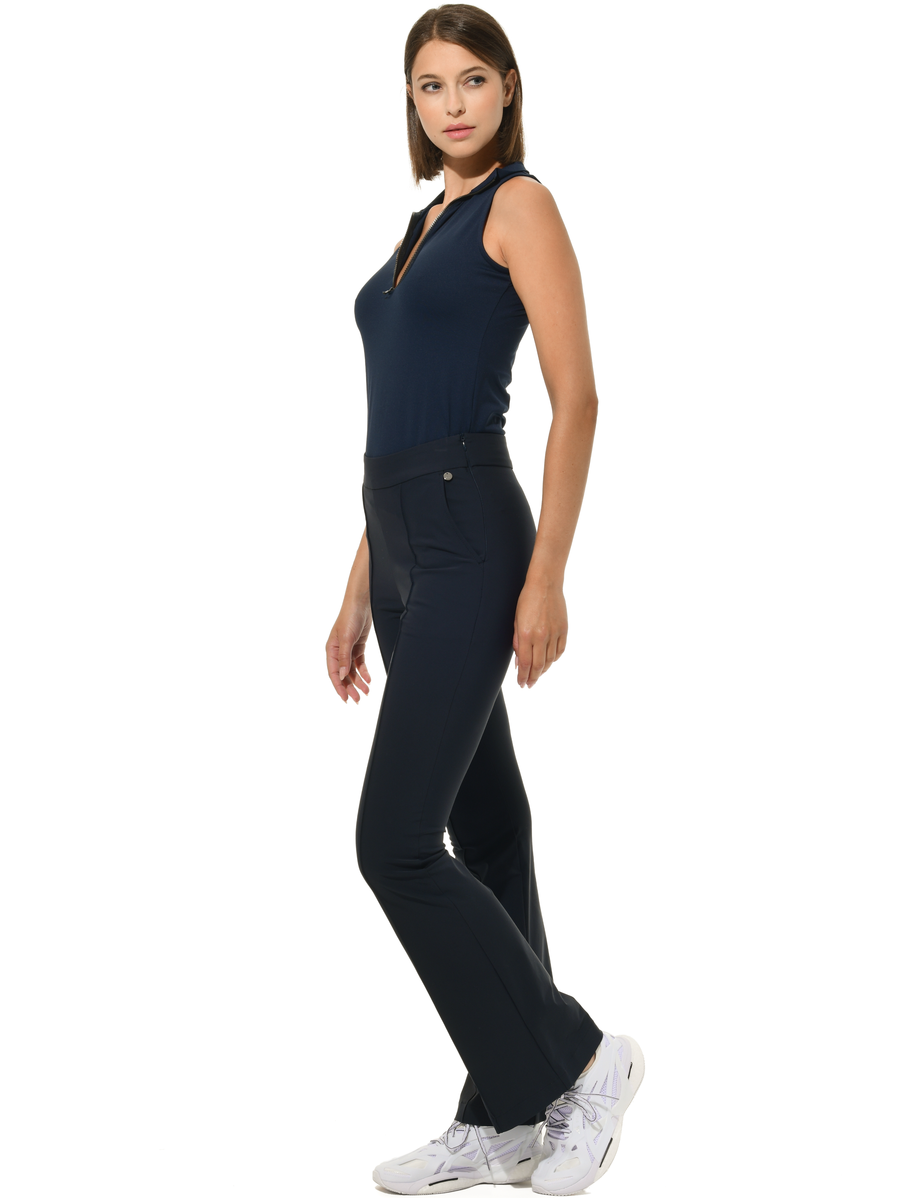4way Stretch Flared Pants night blue