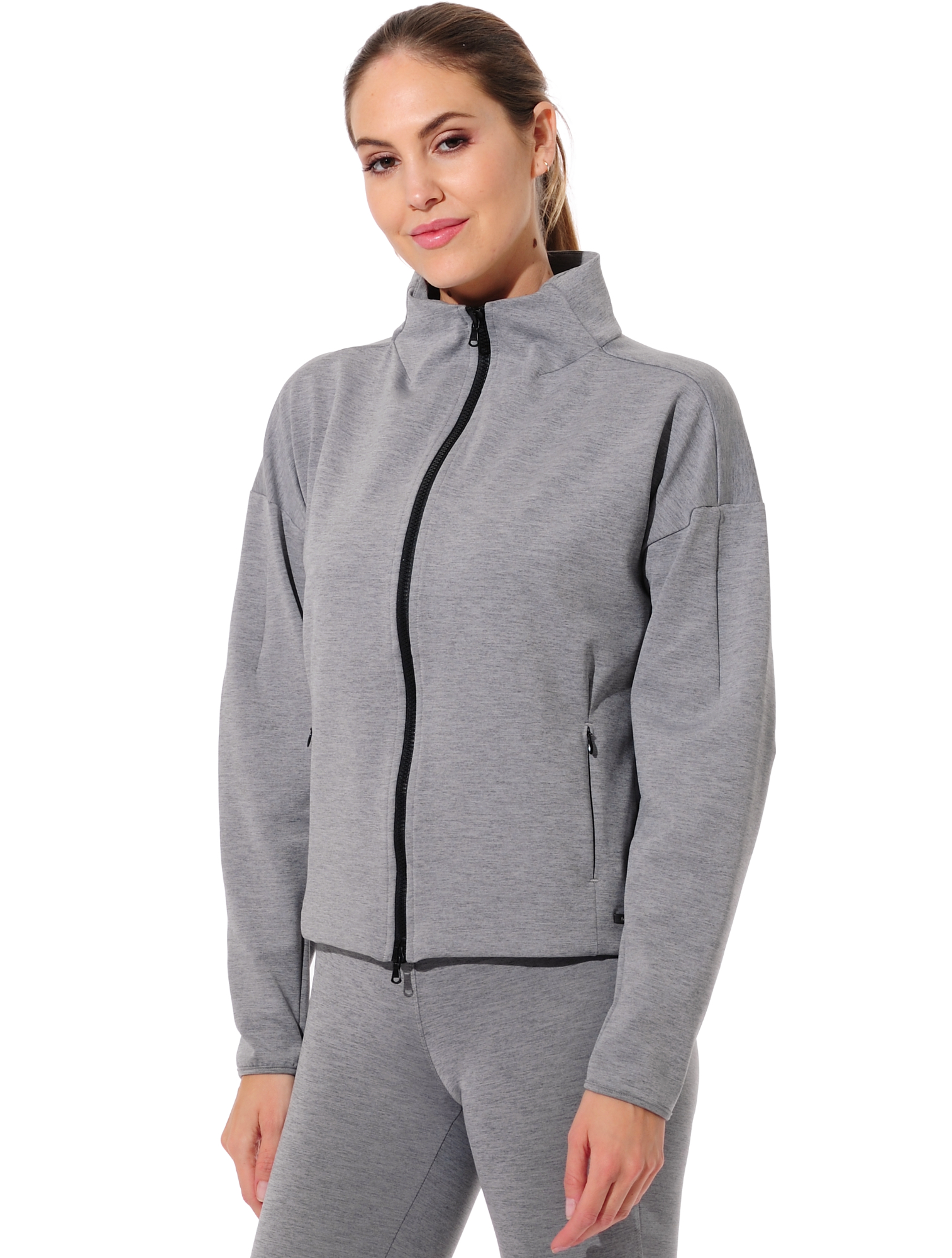 Shapewear stretch jacket grey melange 