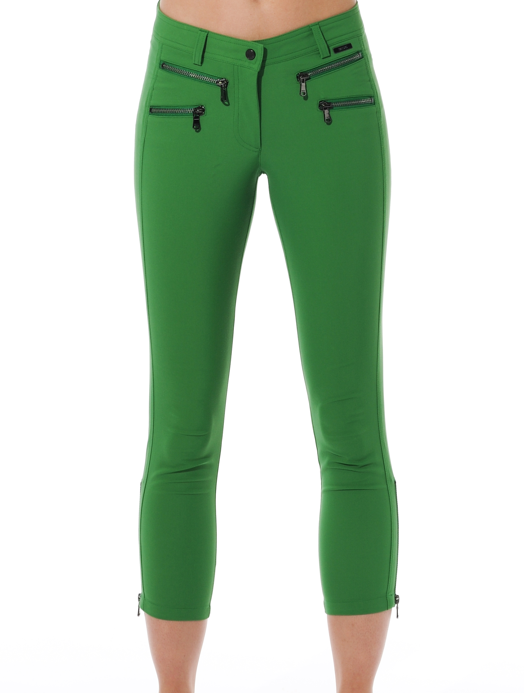 4way stretch double zip cropped pants gecko 