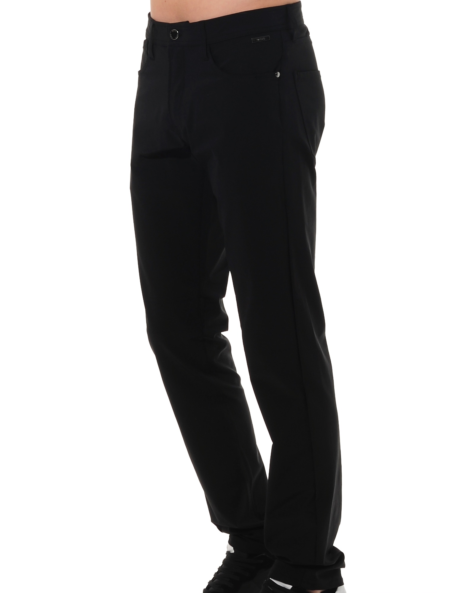 4way stretch relaxed fit jeans black