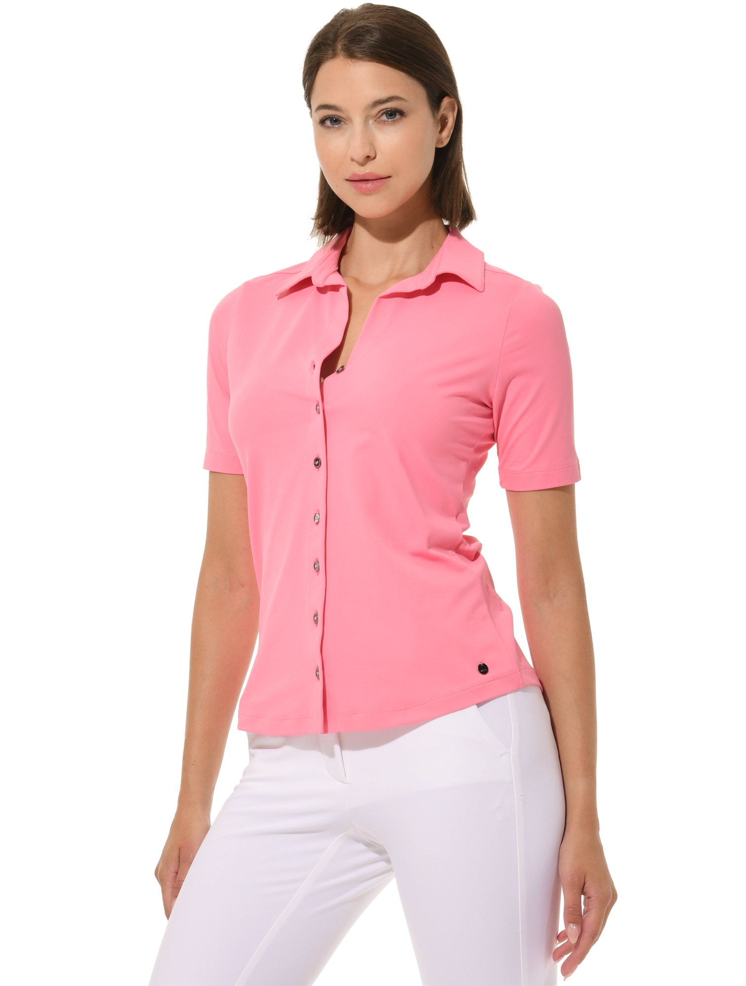 Jersey Golf Poloshirt rose