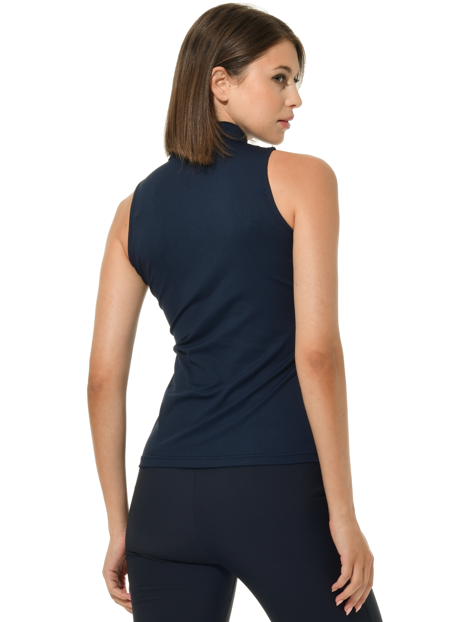 Jersey Zip Polo Shirt night blue