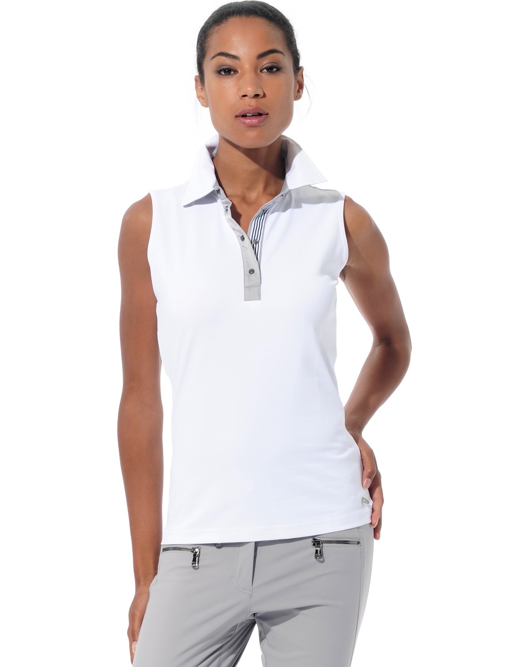 Meryl polo shirt white/grey 