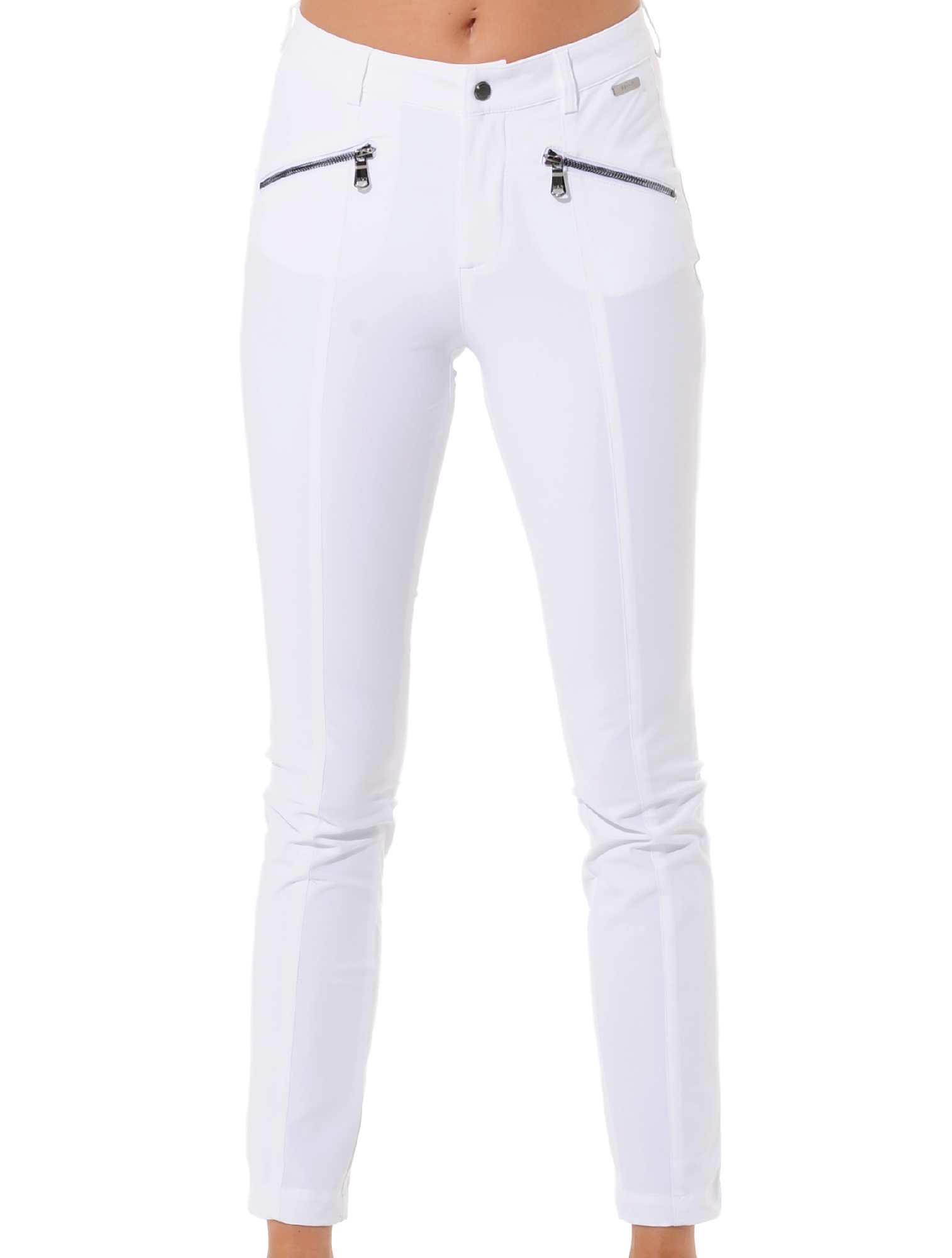 4way stretch curvy pants white 