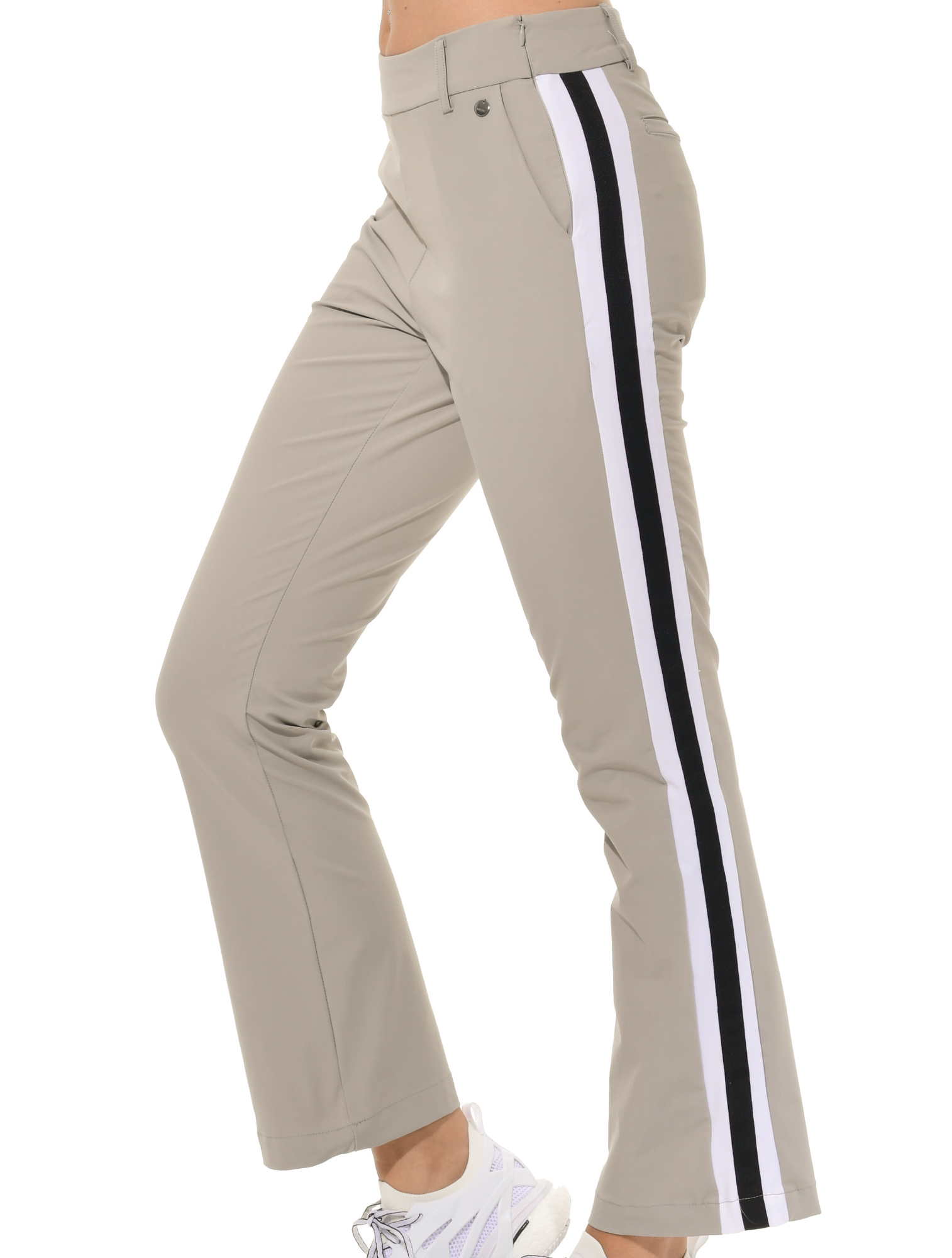 4way Stretch Golf Pants sage grey/white/black