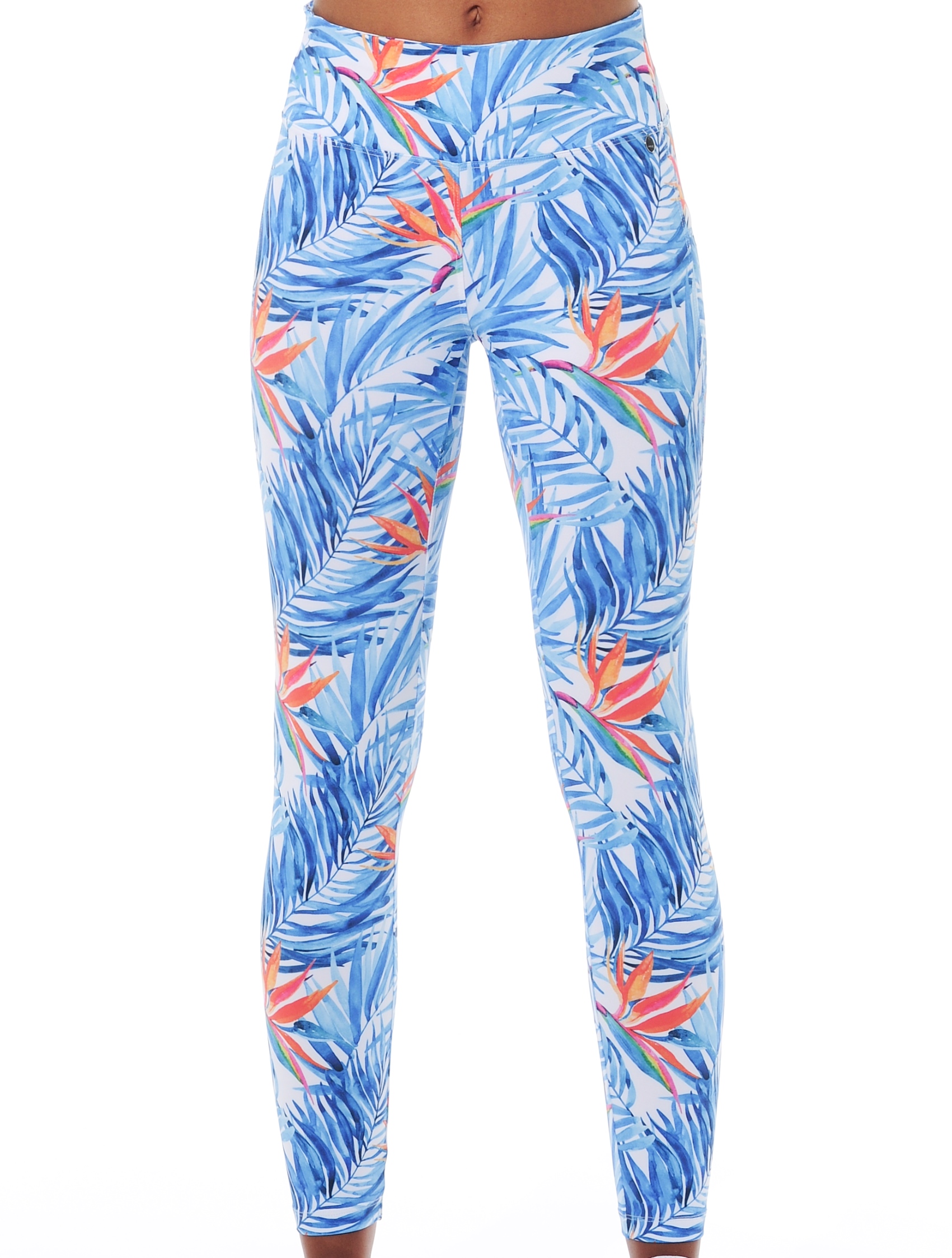 Bird of Paradise print tights ibiza 