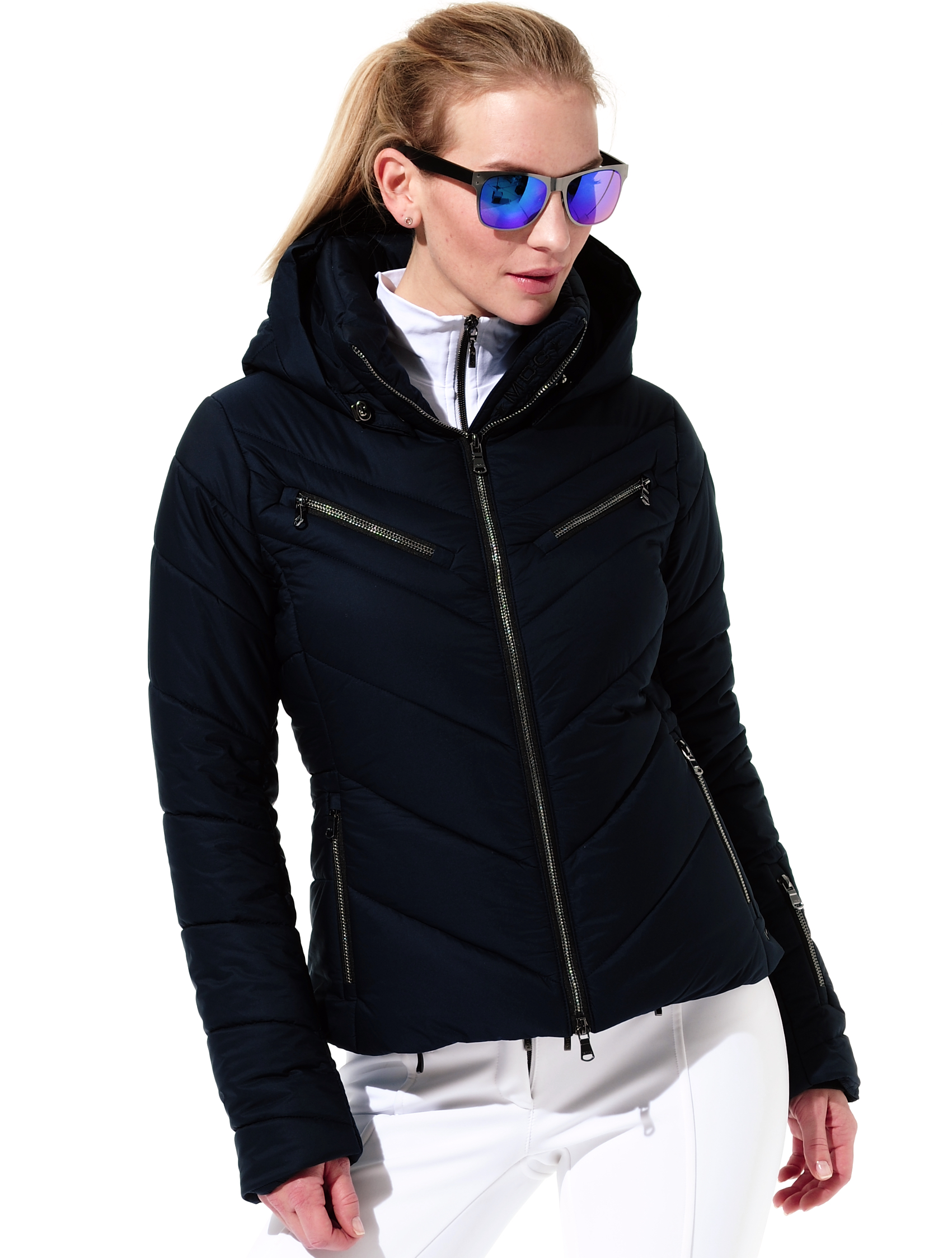 stretch ski jacket night blue 